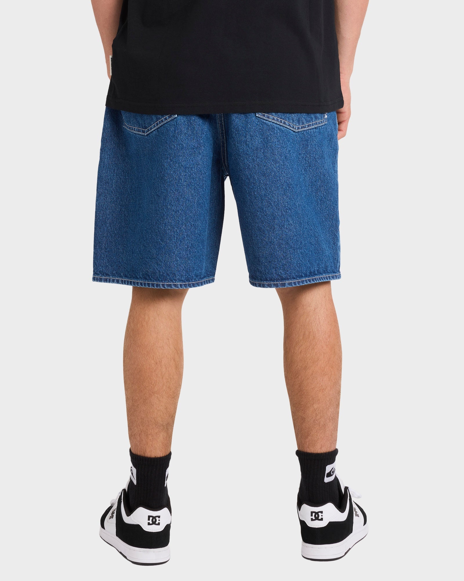 Mens Impaired Baggy Denim Shorts