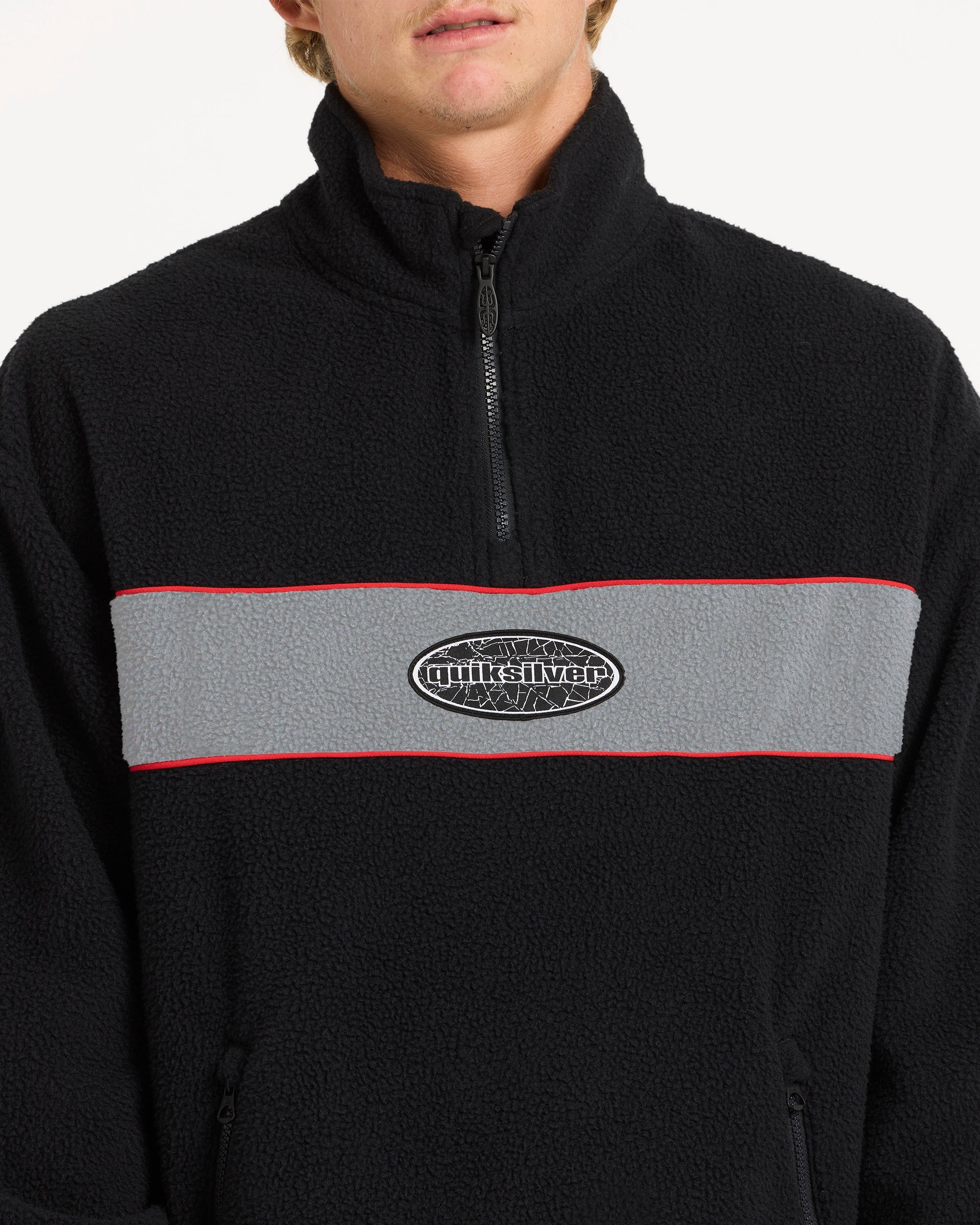 Mens Mercury Panel 1/4 Zip Fleece Jumper