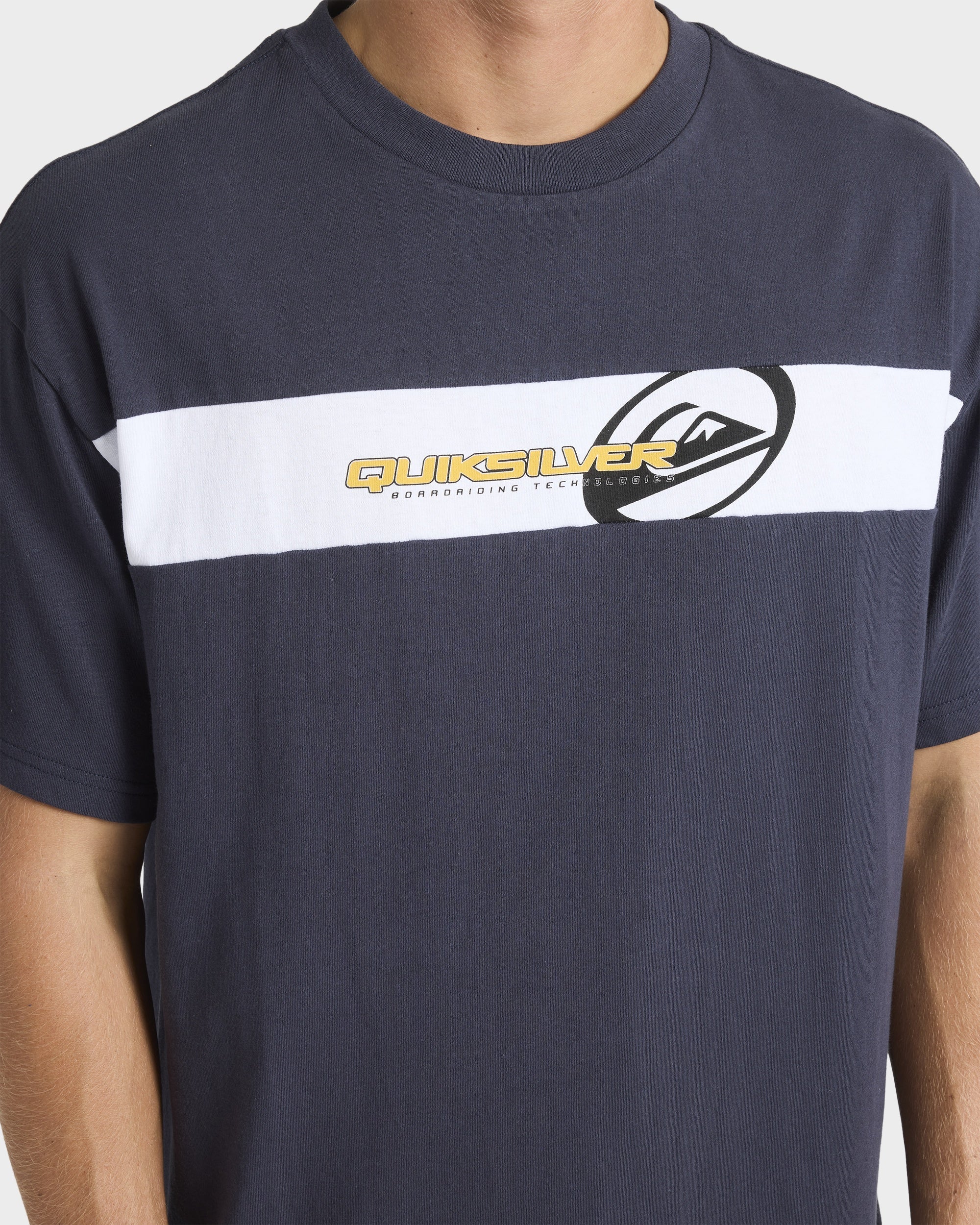 Mens Tilt Panel Knit T-Shirt