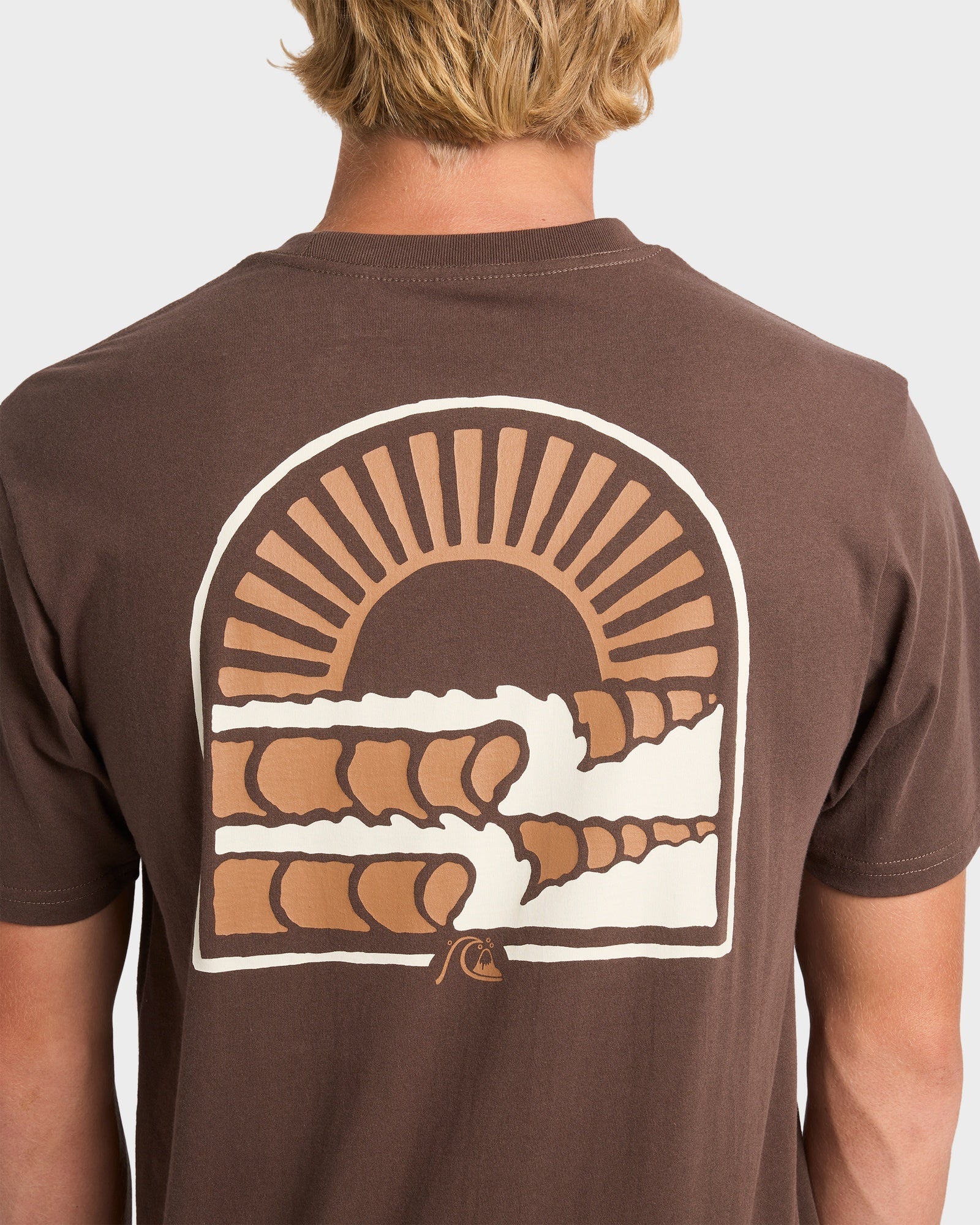 Mens Sunset Arc Wave T-Shirt