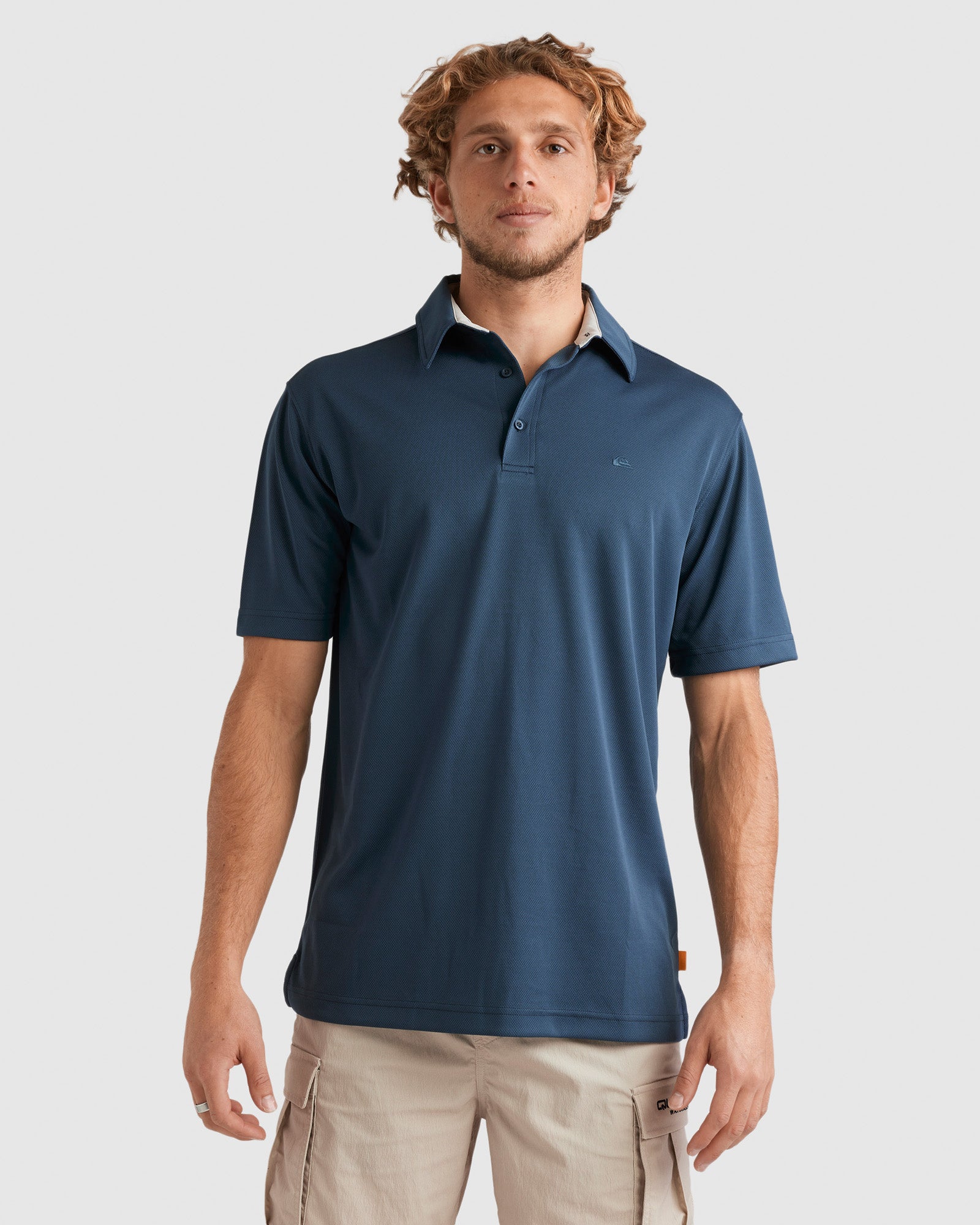Quiksilver Mens Mw Pique Polo Short Sleeve Shirt (China Blue) main image 1