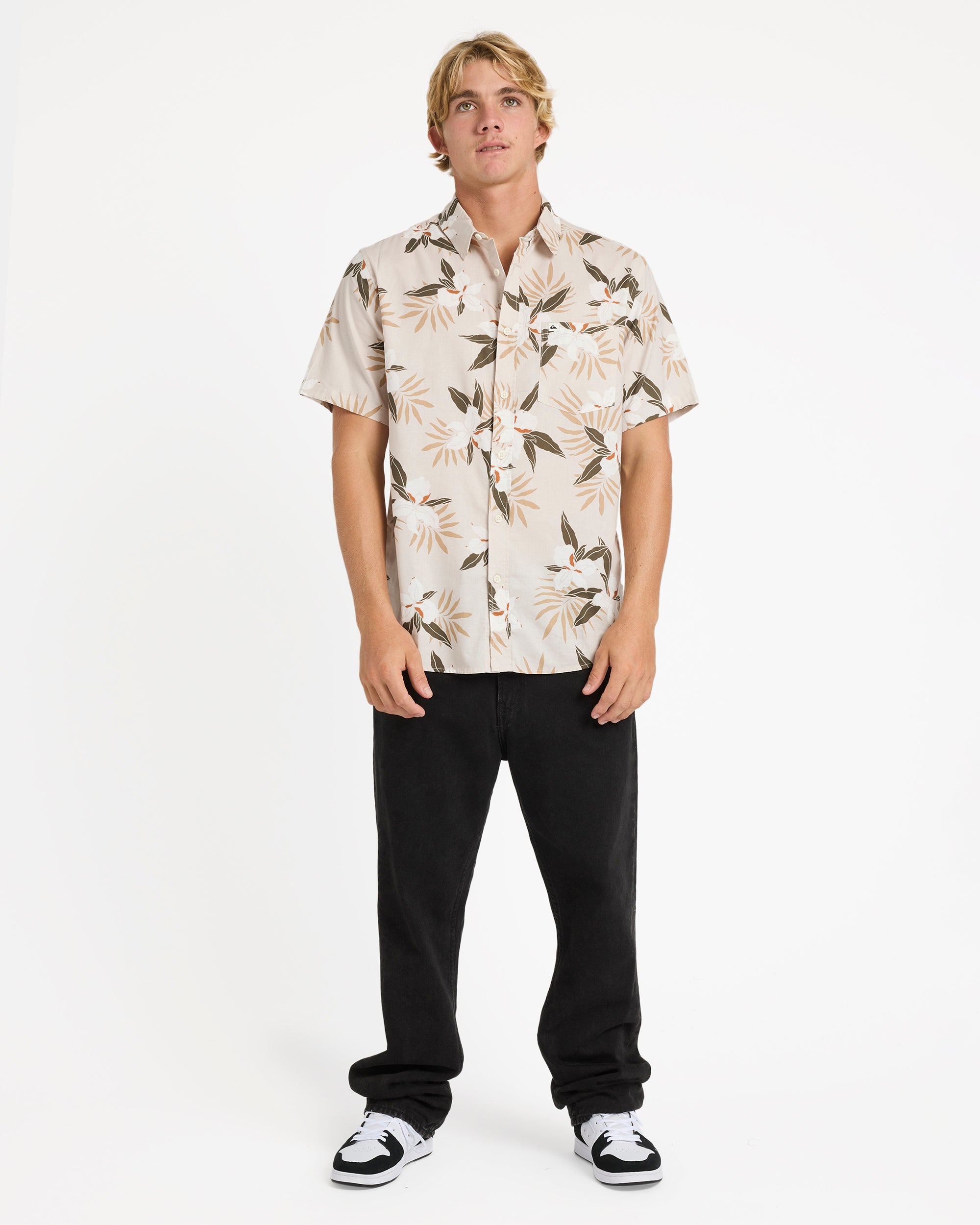 Mens Apero Classic Floral Short Sleeve Shirt