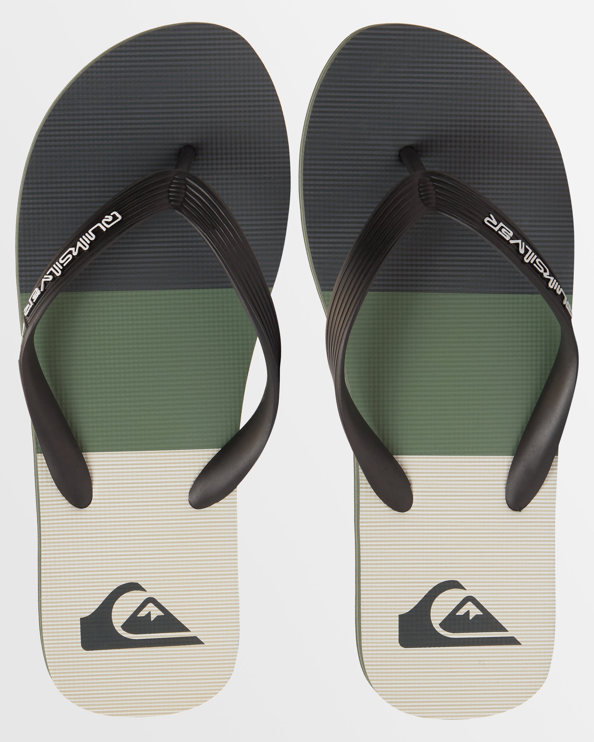 Mens Molokai Stripe Beach Flip-Flops