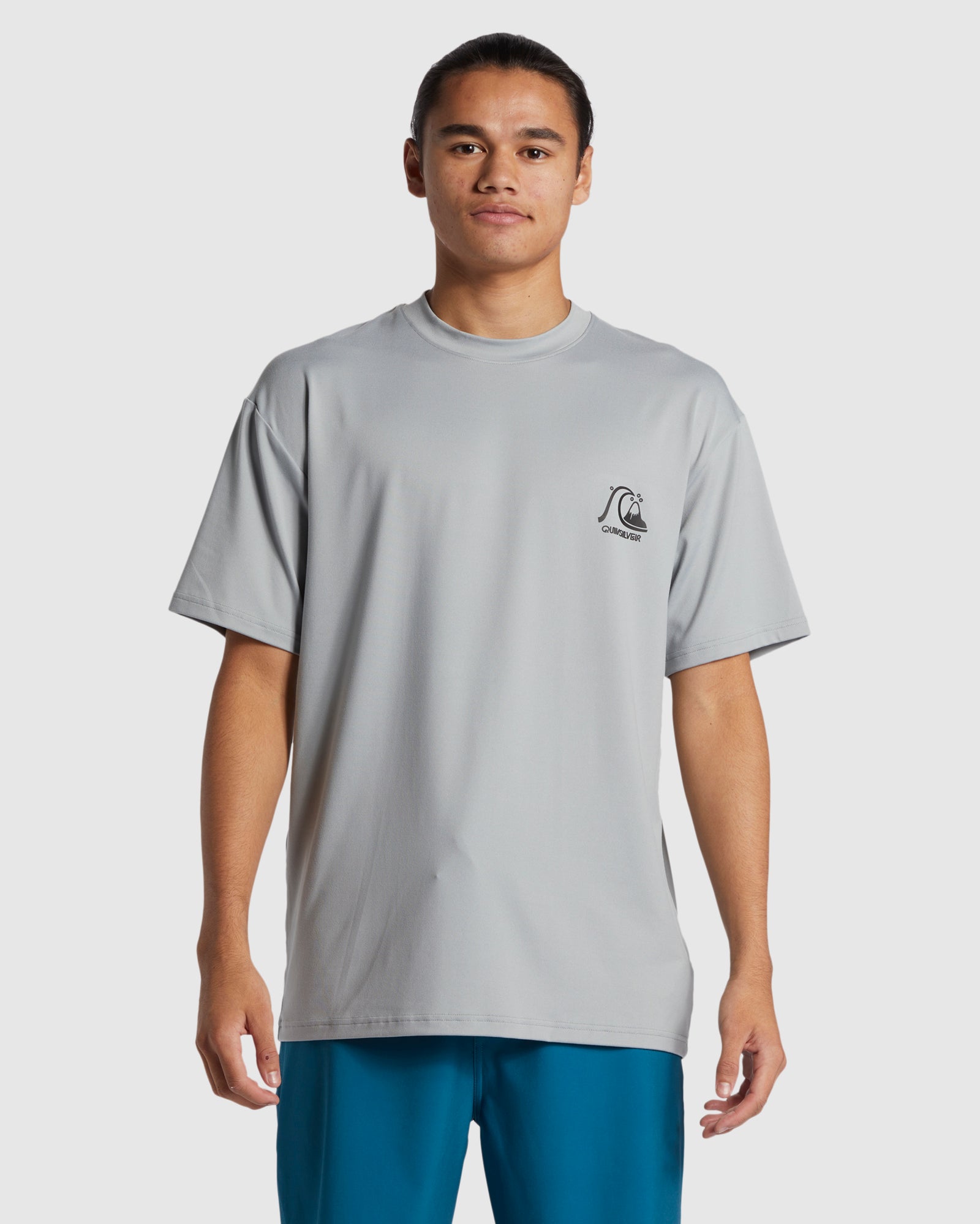 Mens DNA Bubble Logo Short Sleeve Upf 50 Surf T-Shirt – Quarry
