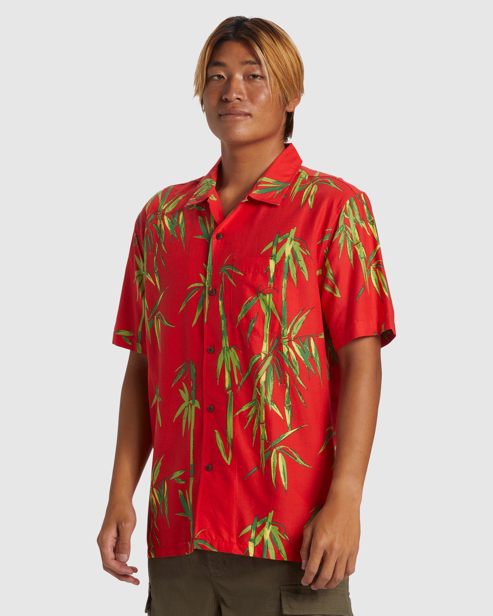 Mens Bamboo DNA Island Short Sleeve Shirt