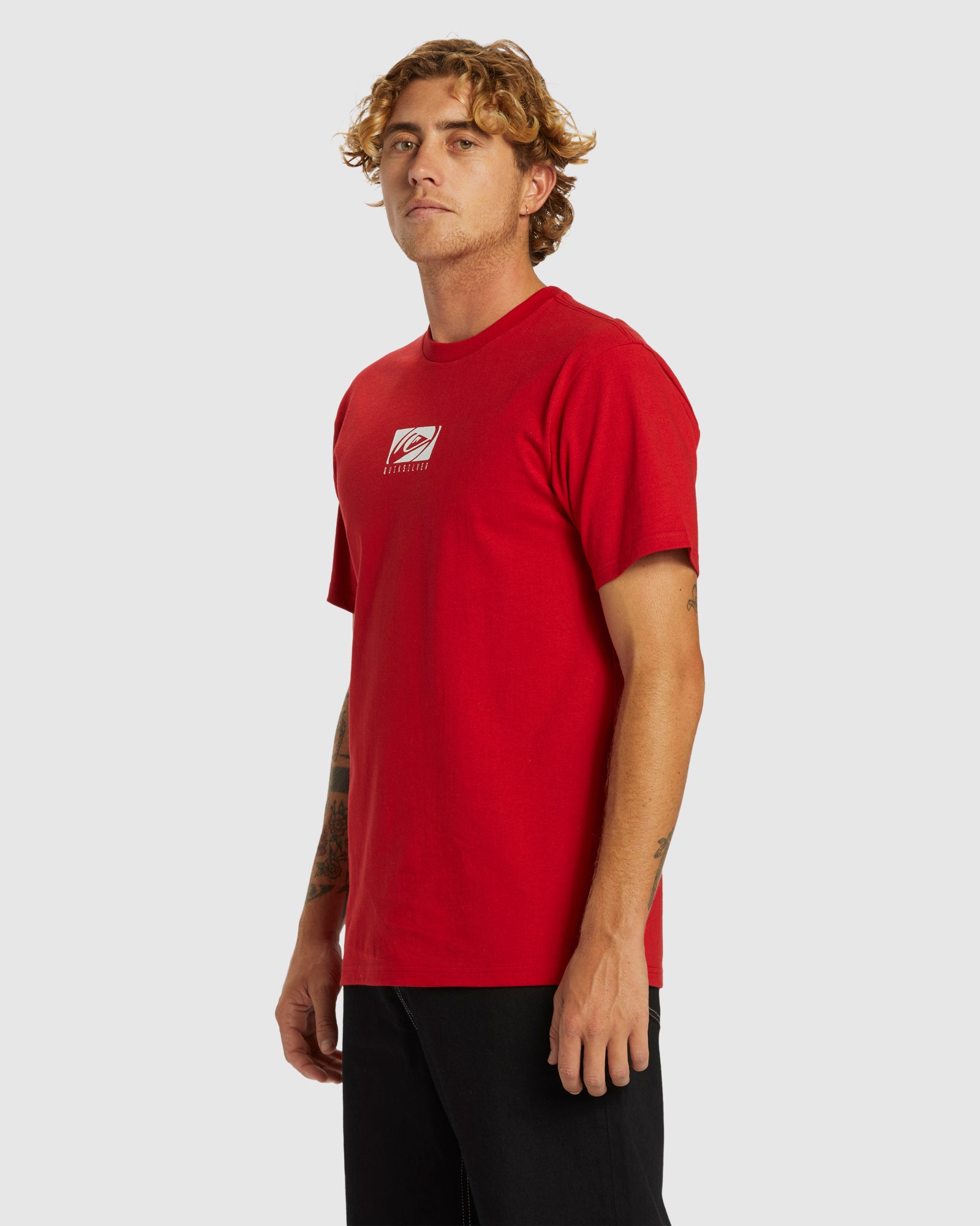 Mens Cropped Oversized Short Sleeve T-Shirt