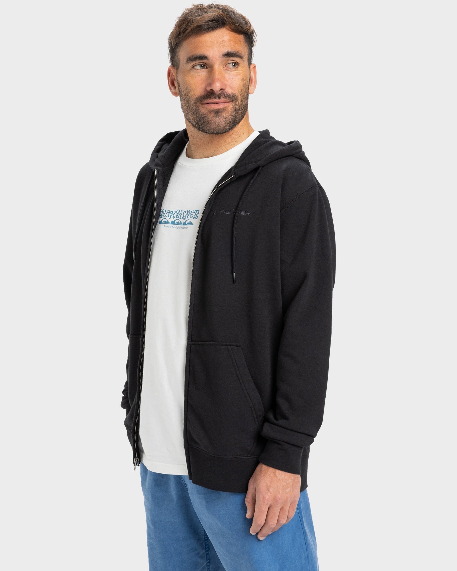 Mens Salt Water Zip-Up Hoodie