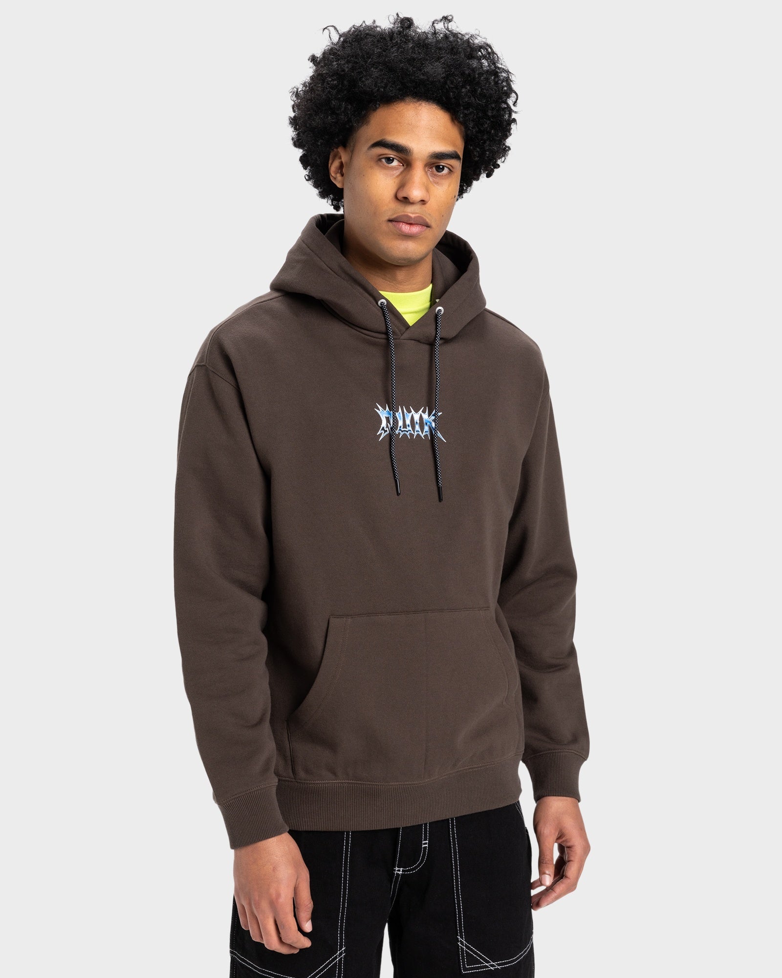 Mens Chrome Lightning Pullover Hoodie