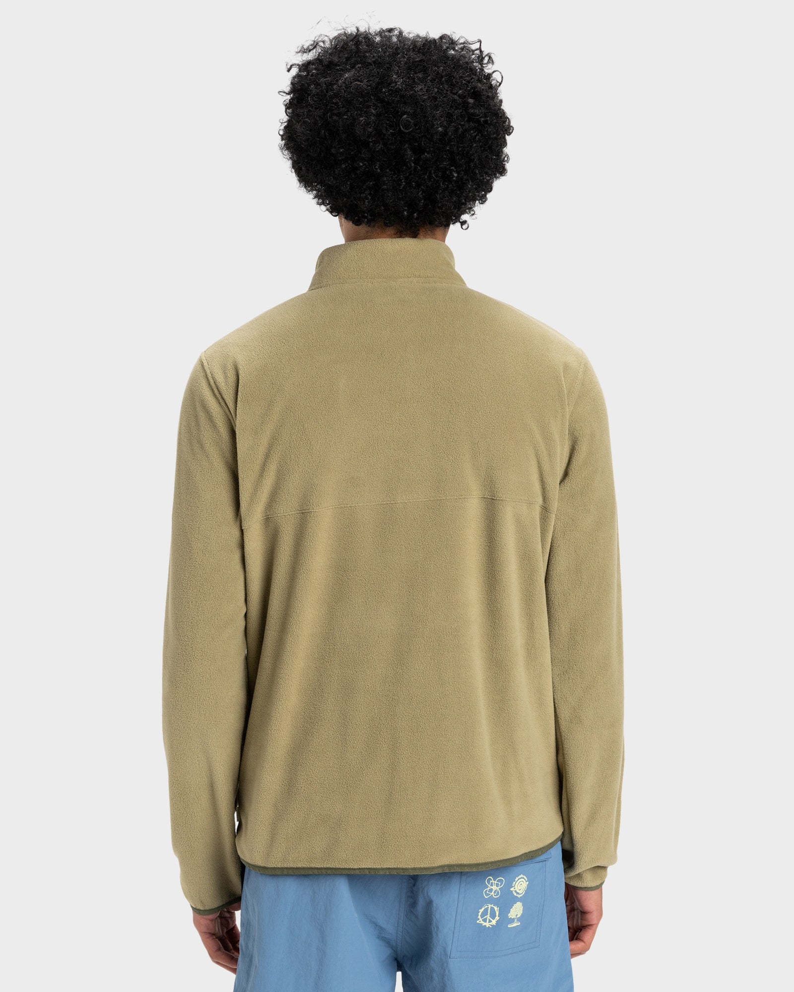 Mens No Destination 2 Half Snap Fleece Top