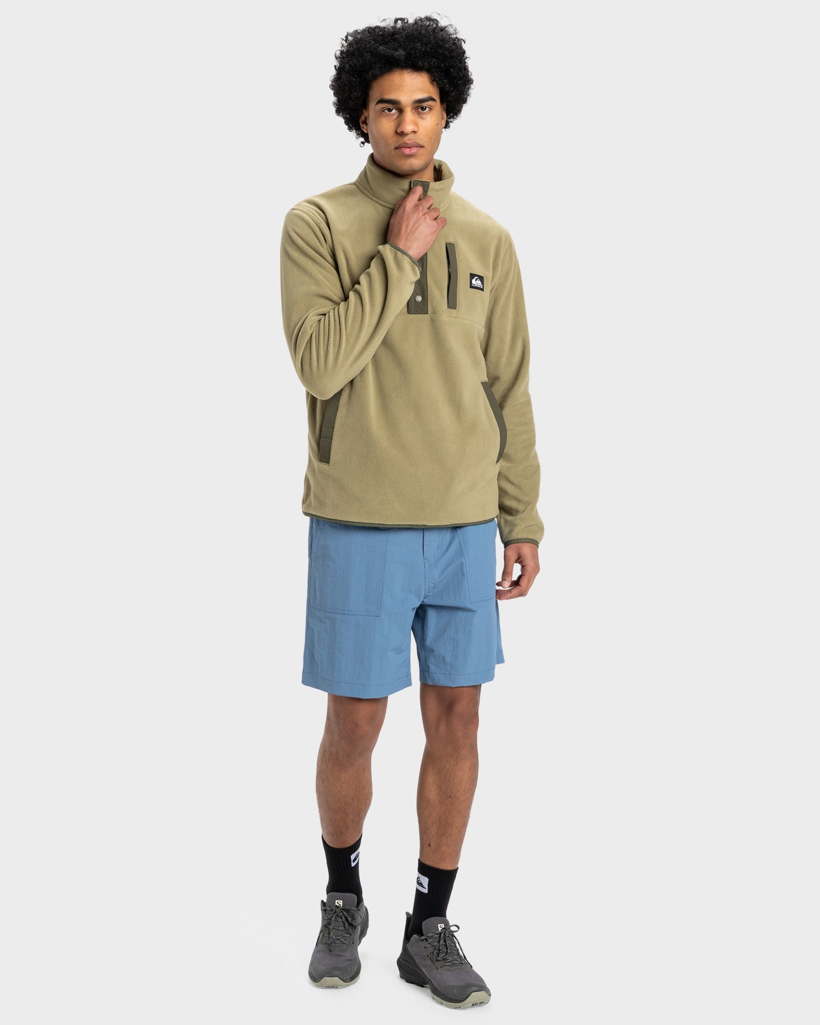 Mens No Destination 2 Half Snap Fleece Top