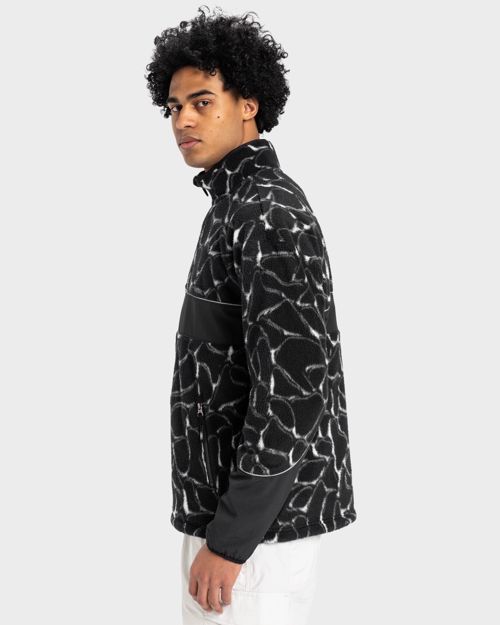 Mens Mercury Half Zip Polar Fleece Top