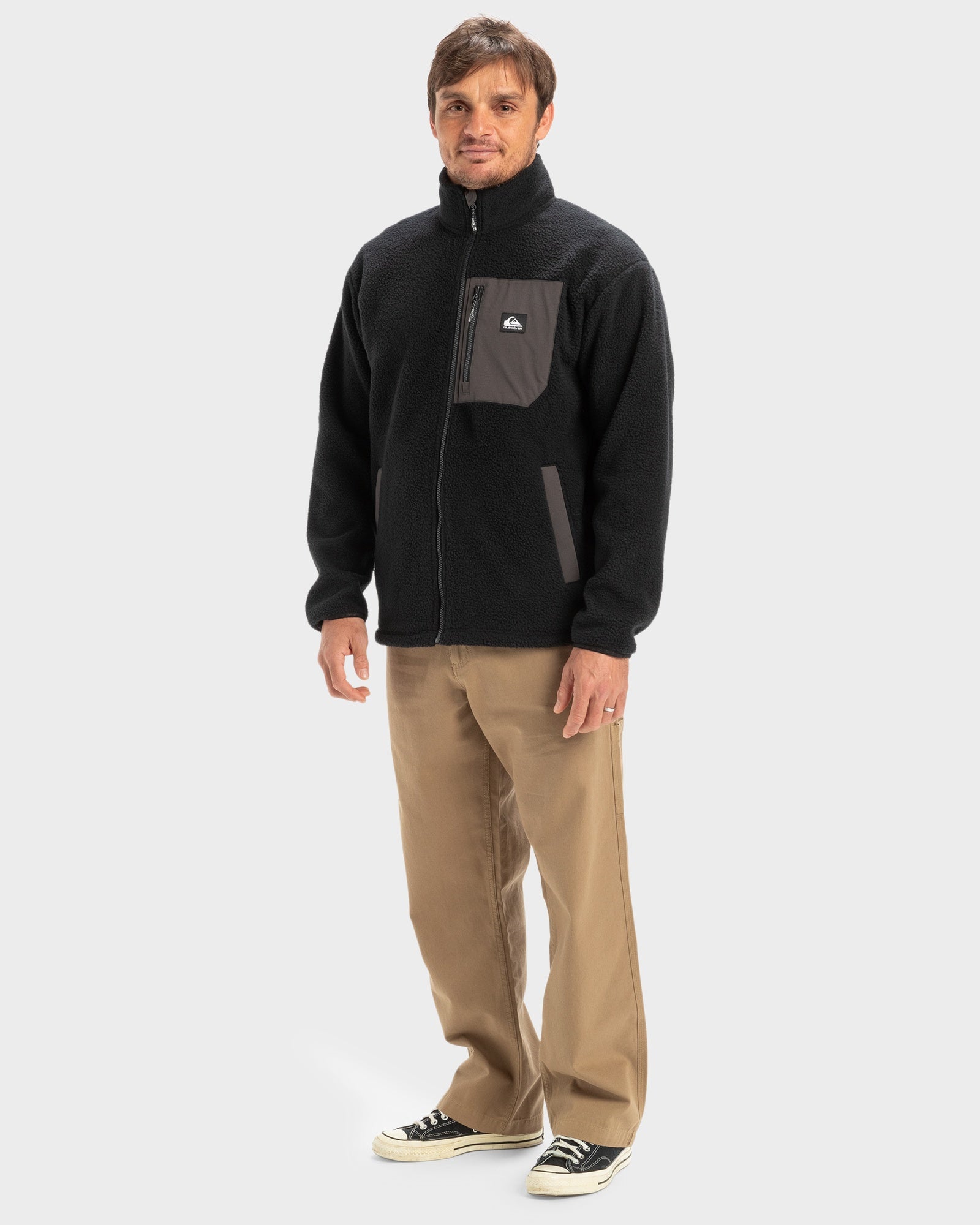 Mens Clean Coast Full Zip Crew Neck