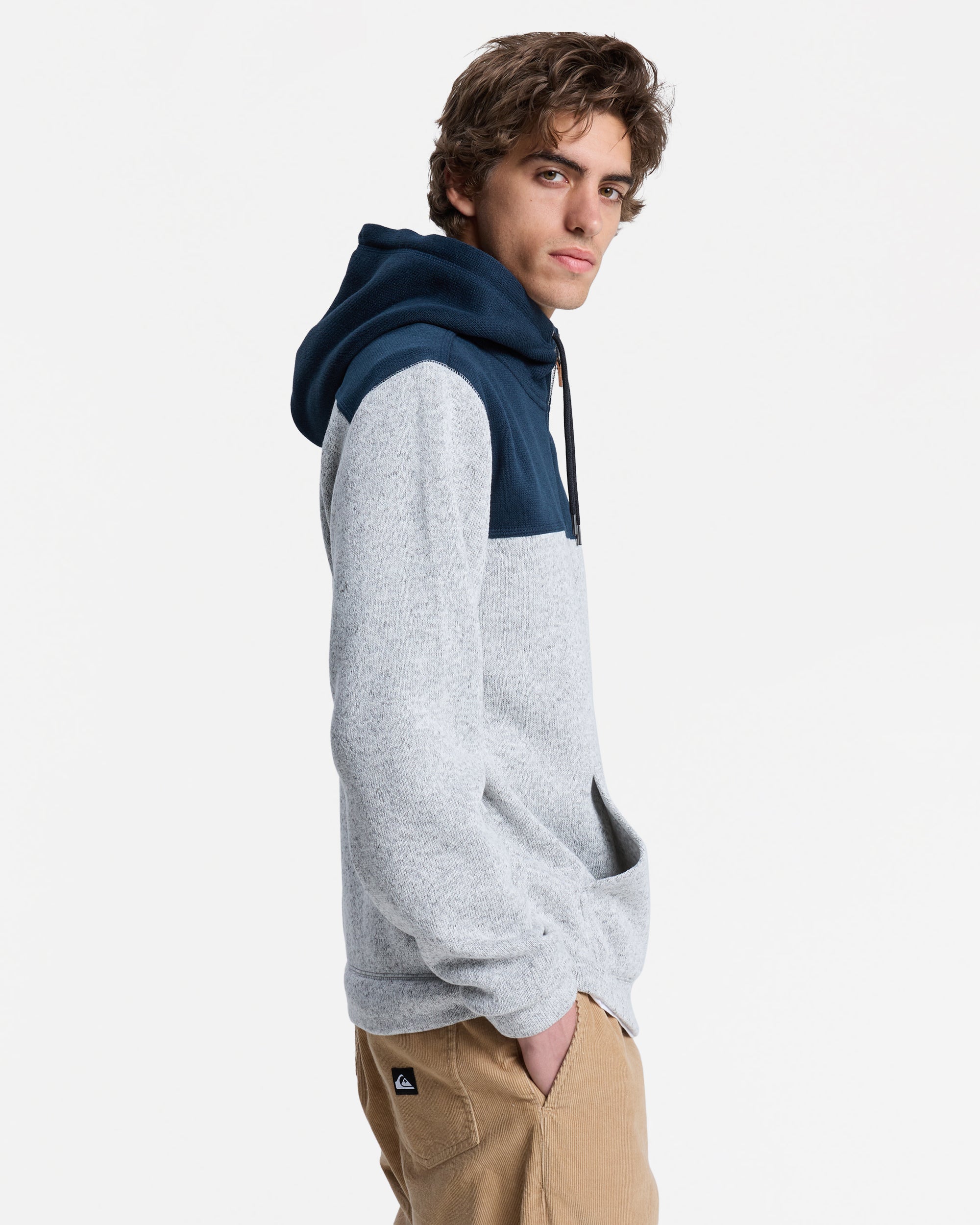 Mens Keller Block Zip Up Hoodie