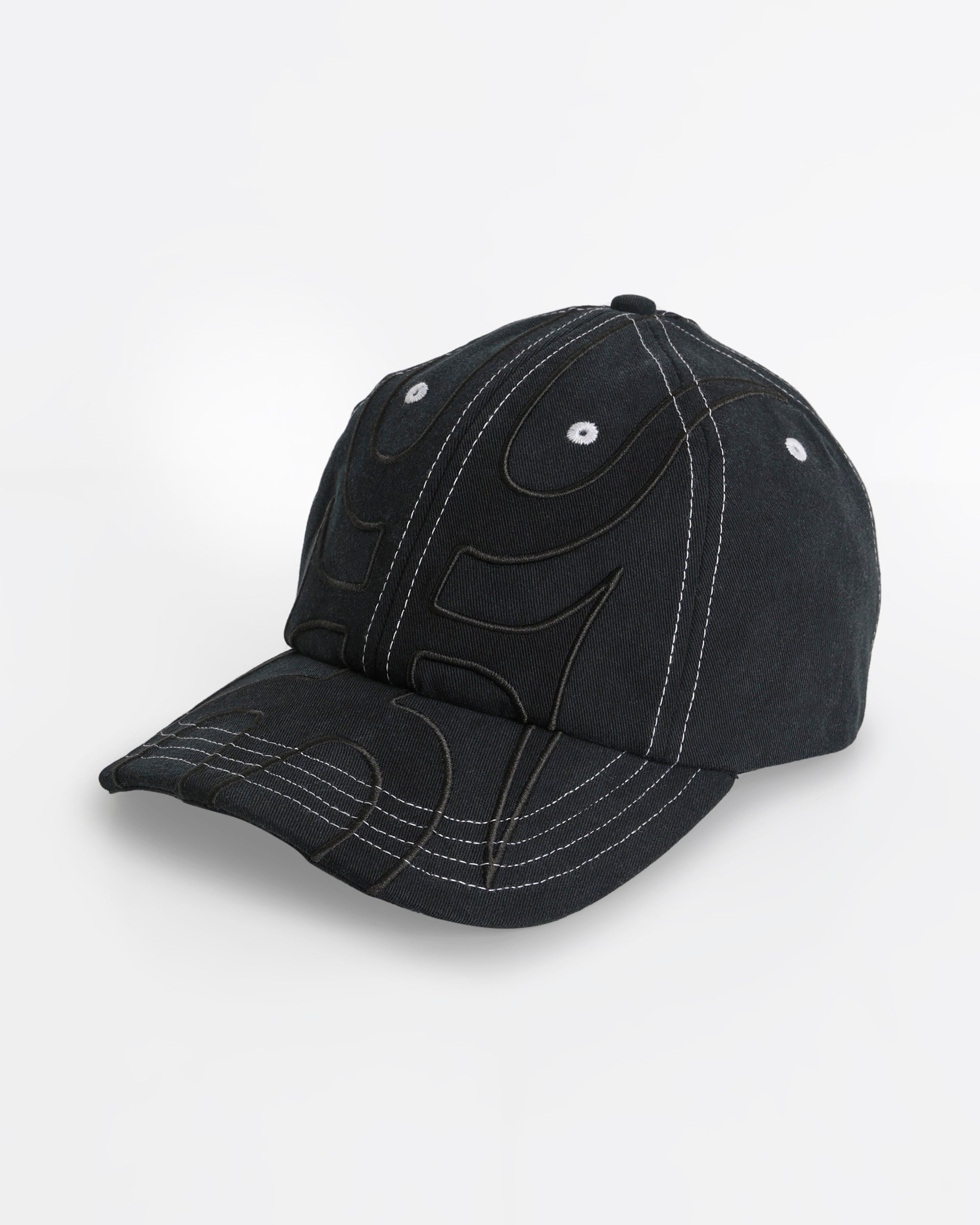 Mens Drifter 6 Panel Mercury Trident Cap
