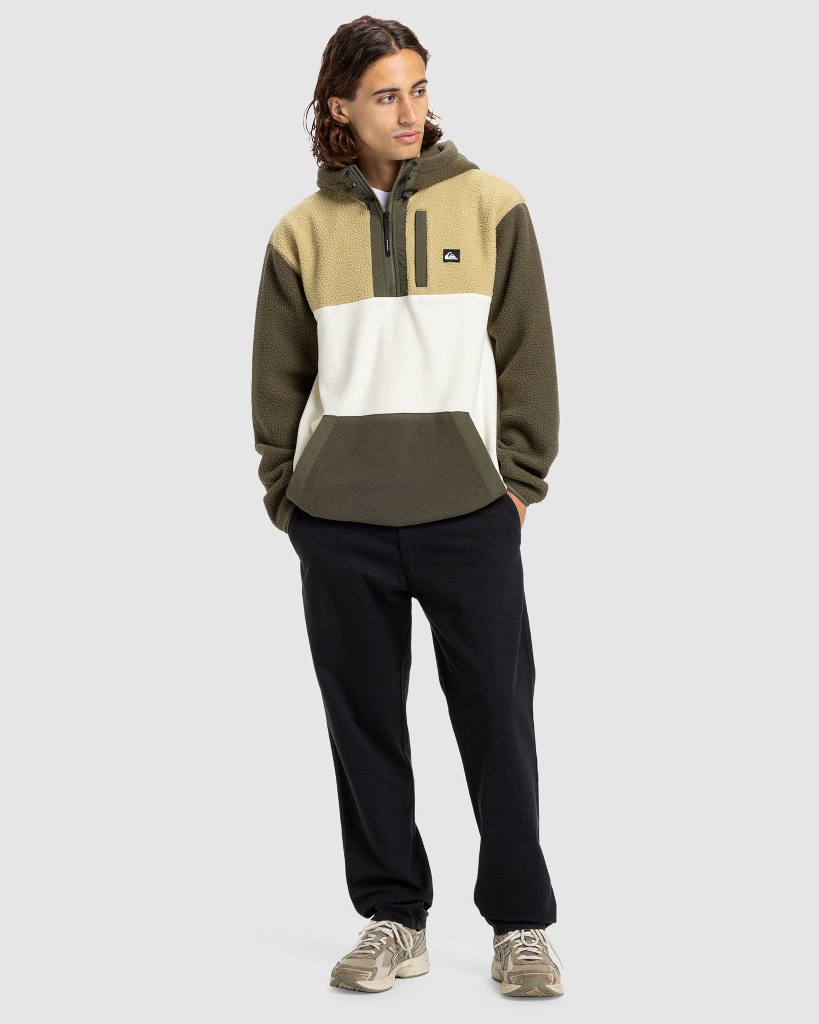 Mens Ocean View Mix Up Fleece Hoodie