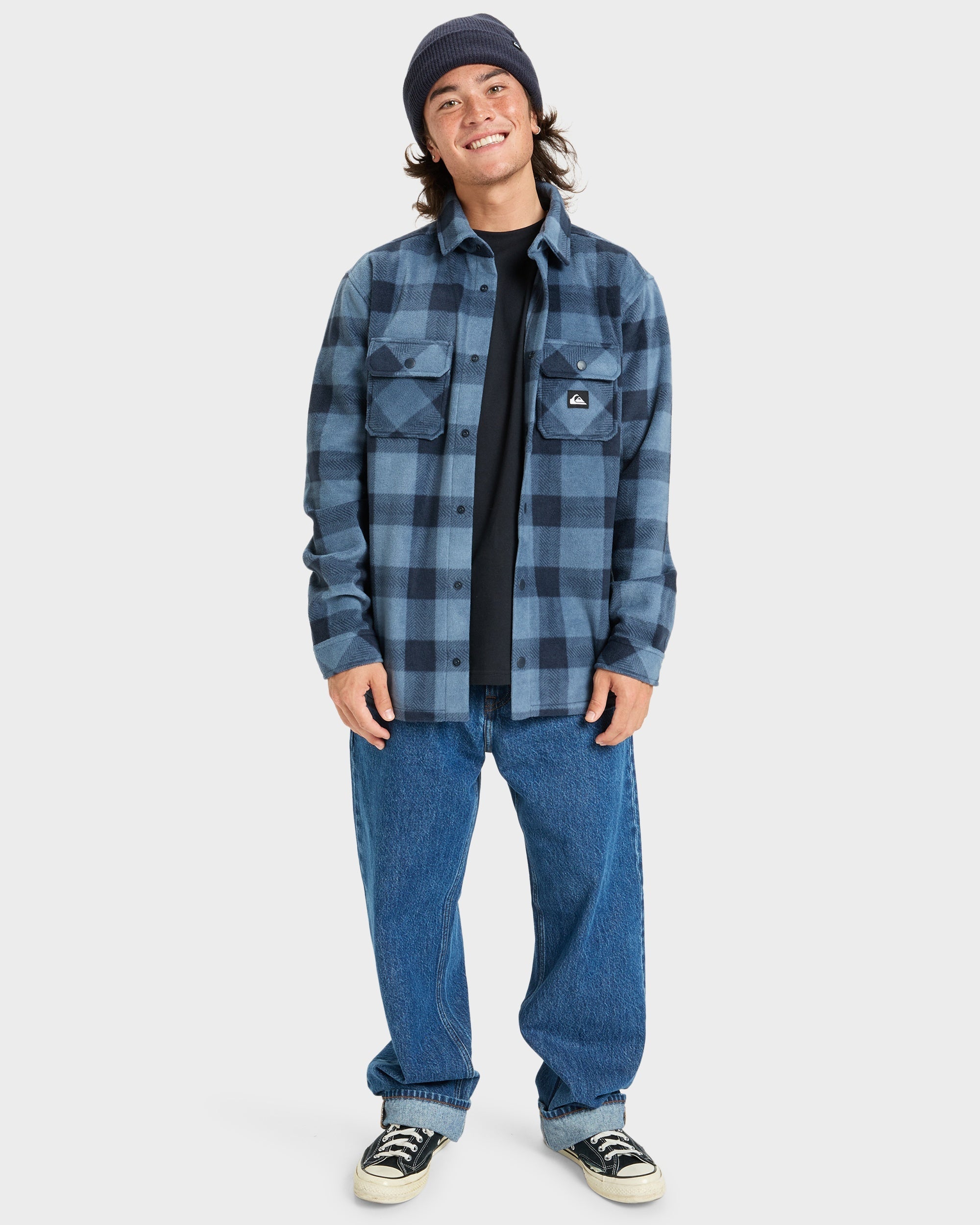 Mens Check Long Sleeve Shirt