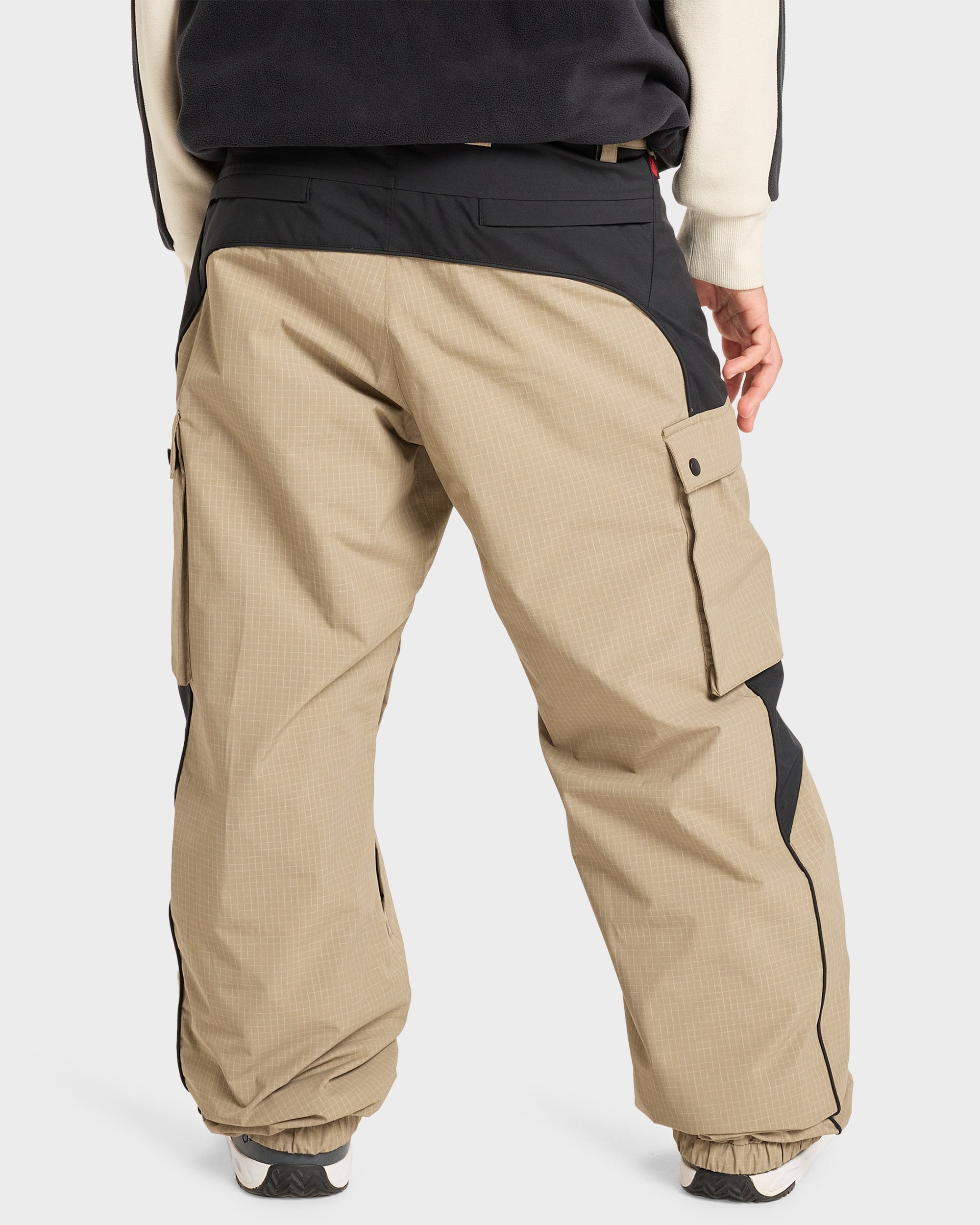 Mens Snow Down Cargo Snow Pants