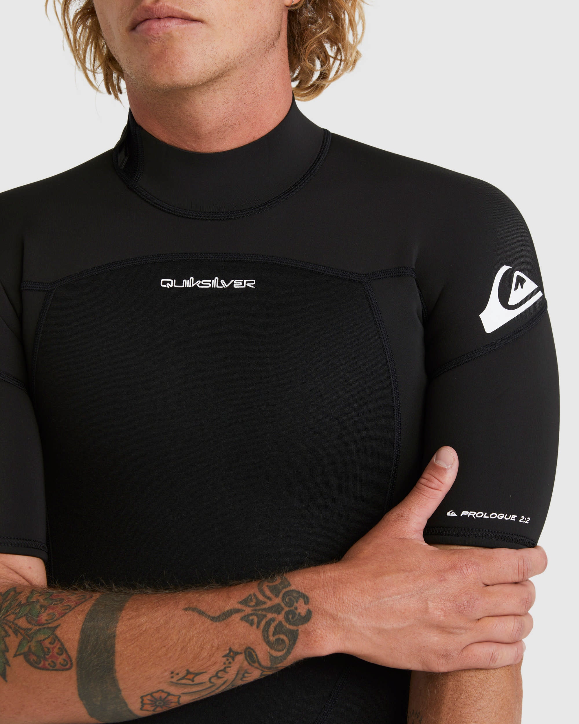 Mens 2/2mm Prologue Short Sleeve Back Zip Springsuit