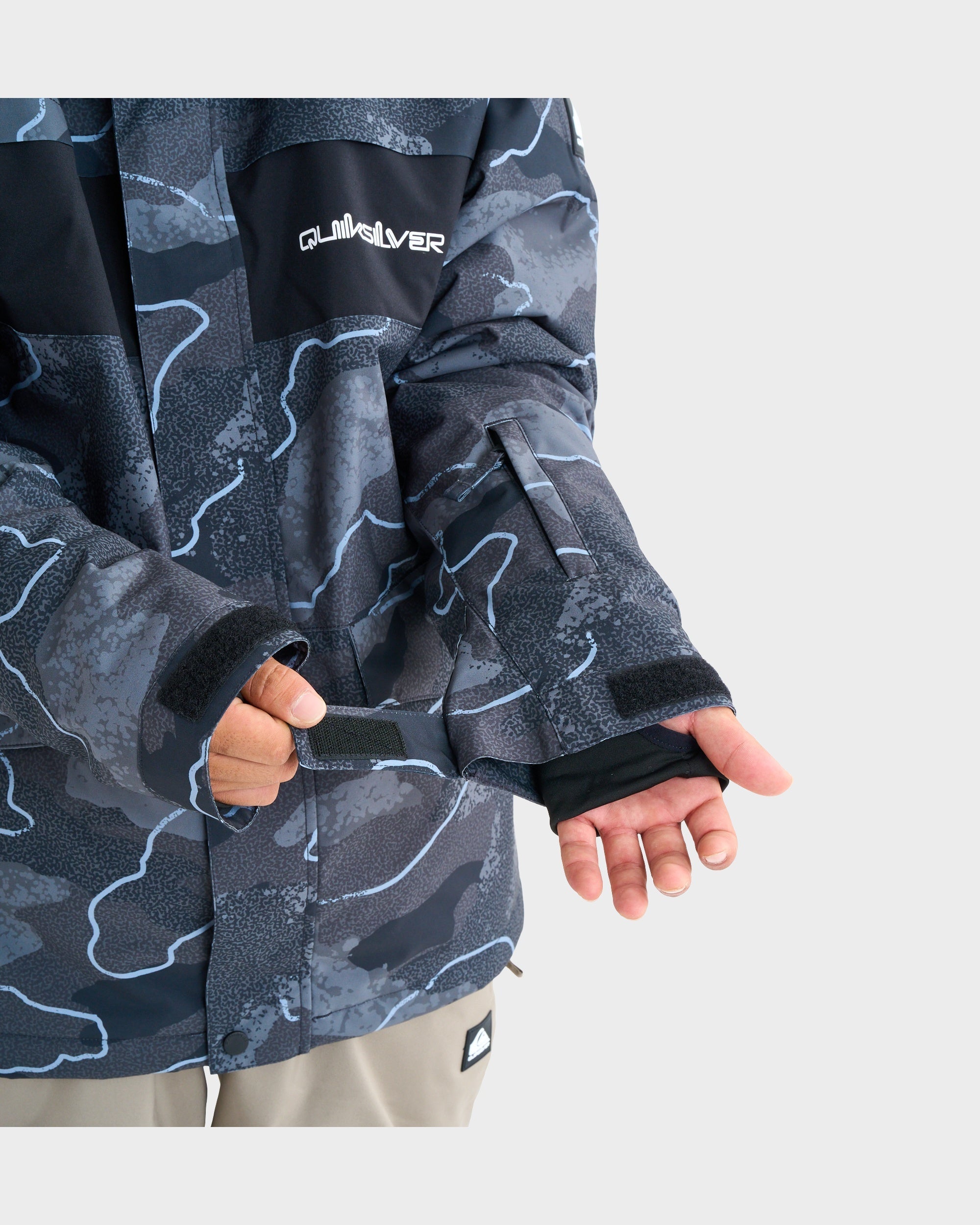 Mens Mission Printed Block Snow Jacket