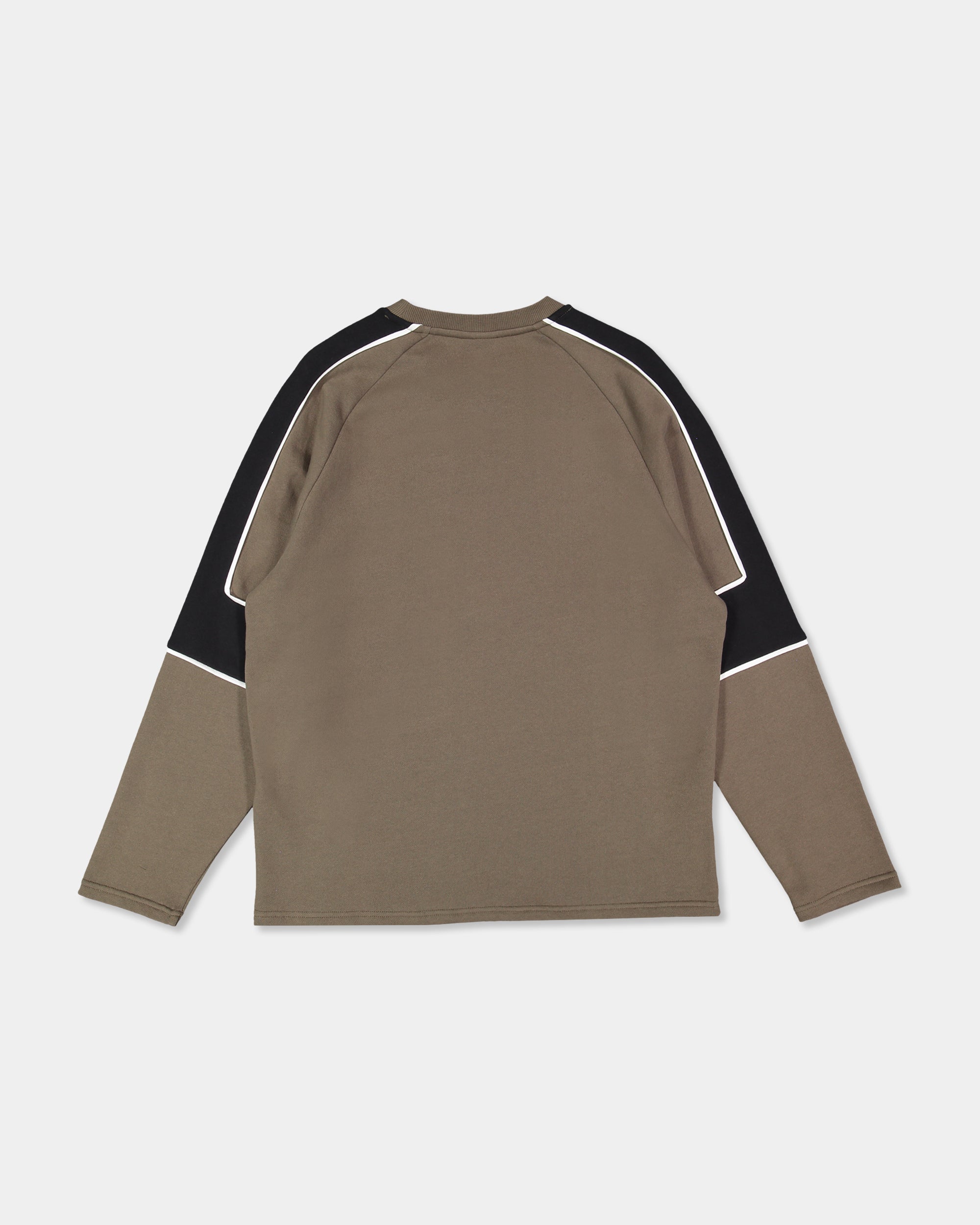 Mens Lines Panel Crew Neck