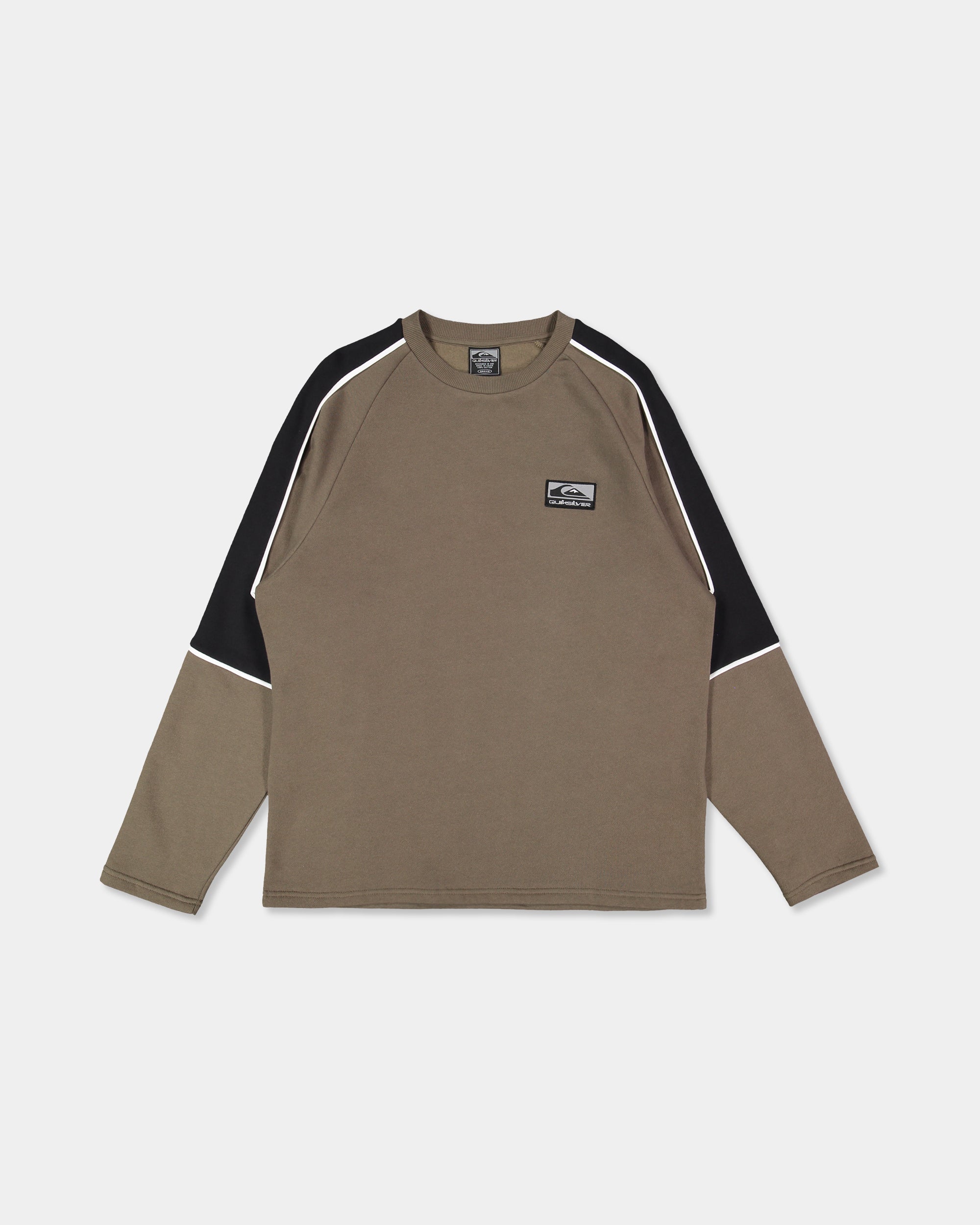 Mens Lines Panel Crew Neck