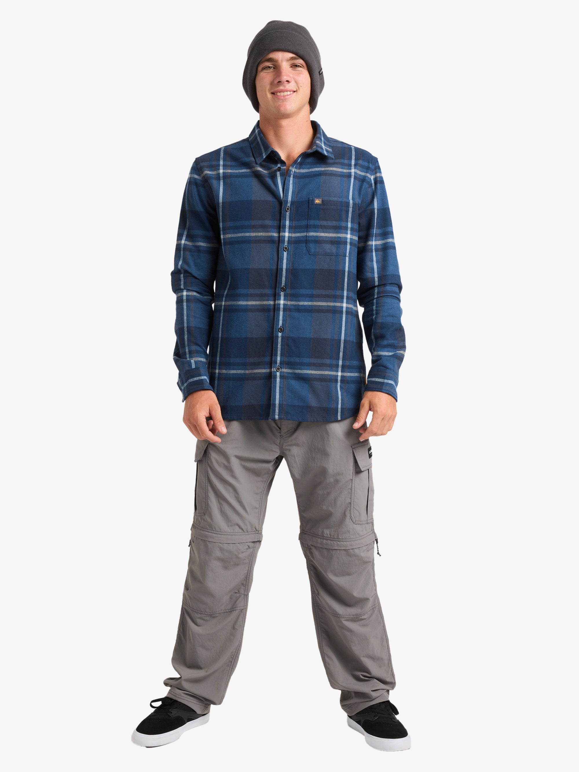 Mens Scribe Plaid Long Sleeve Shirt