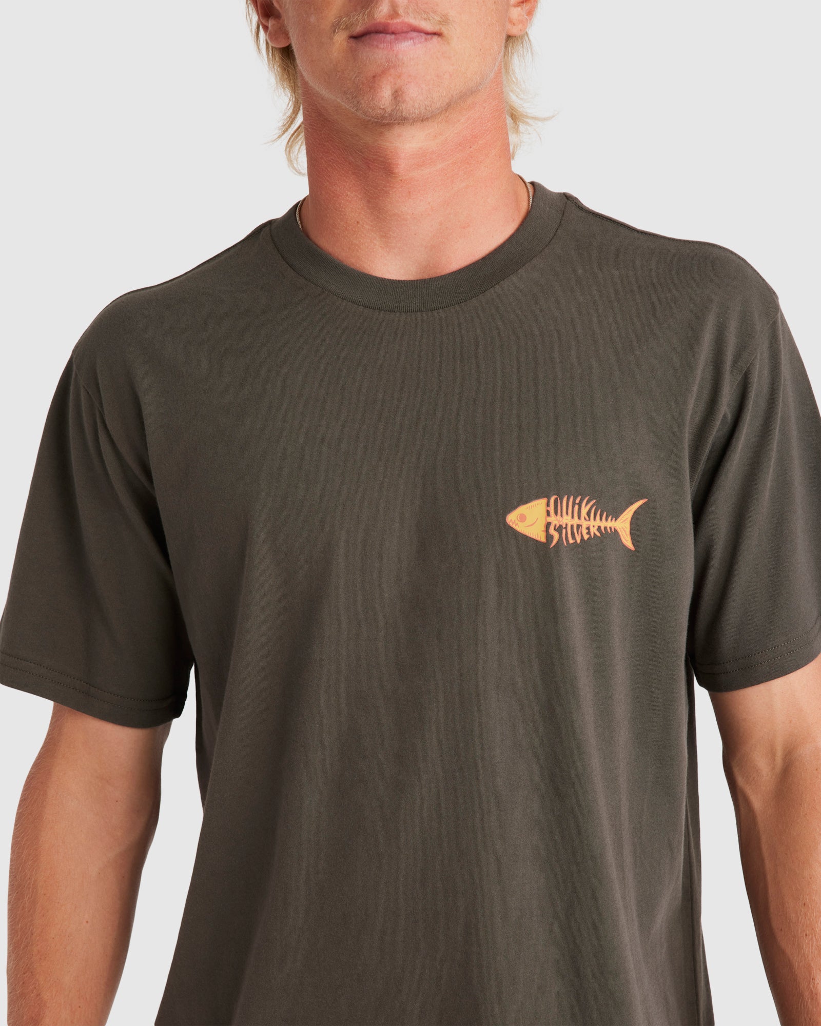 Mens Fish Bones Short Sleeve T-Shirt