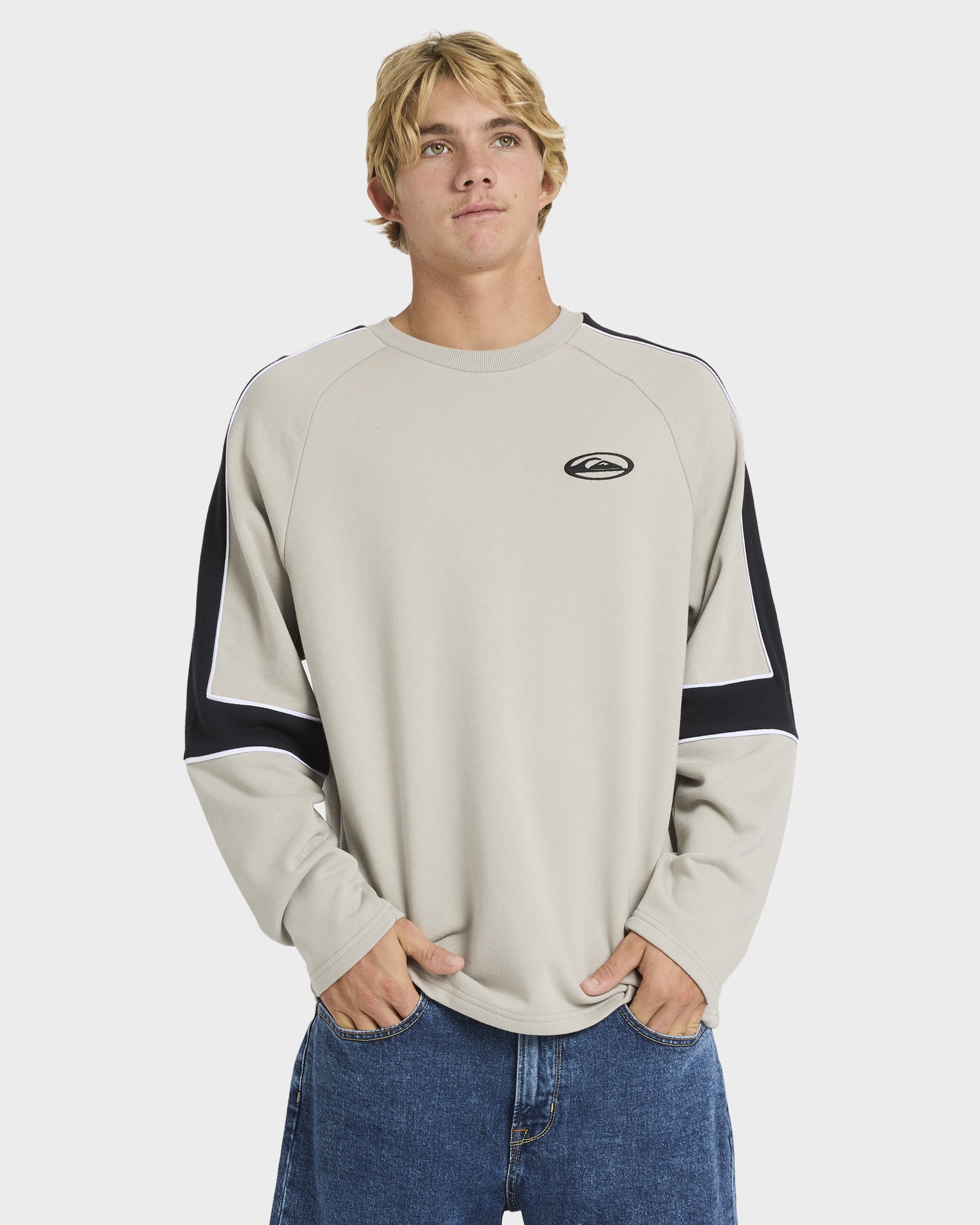 Mens Saturn Panel Crew Neck