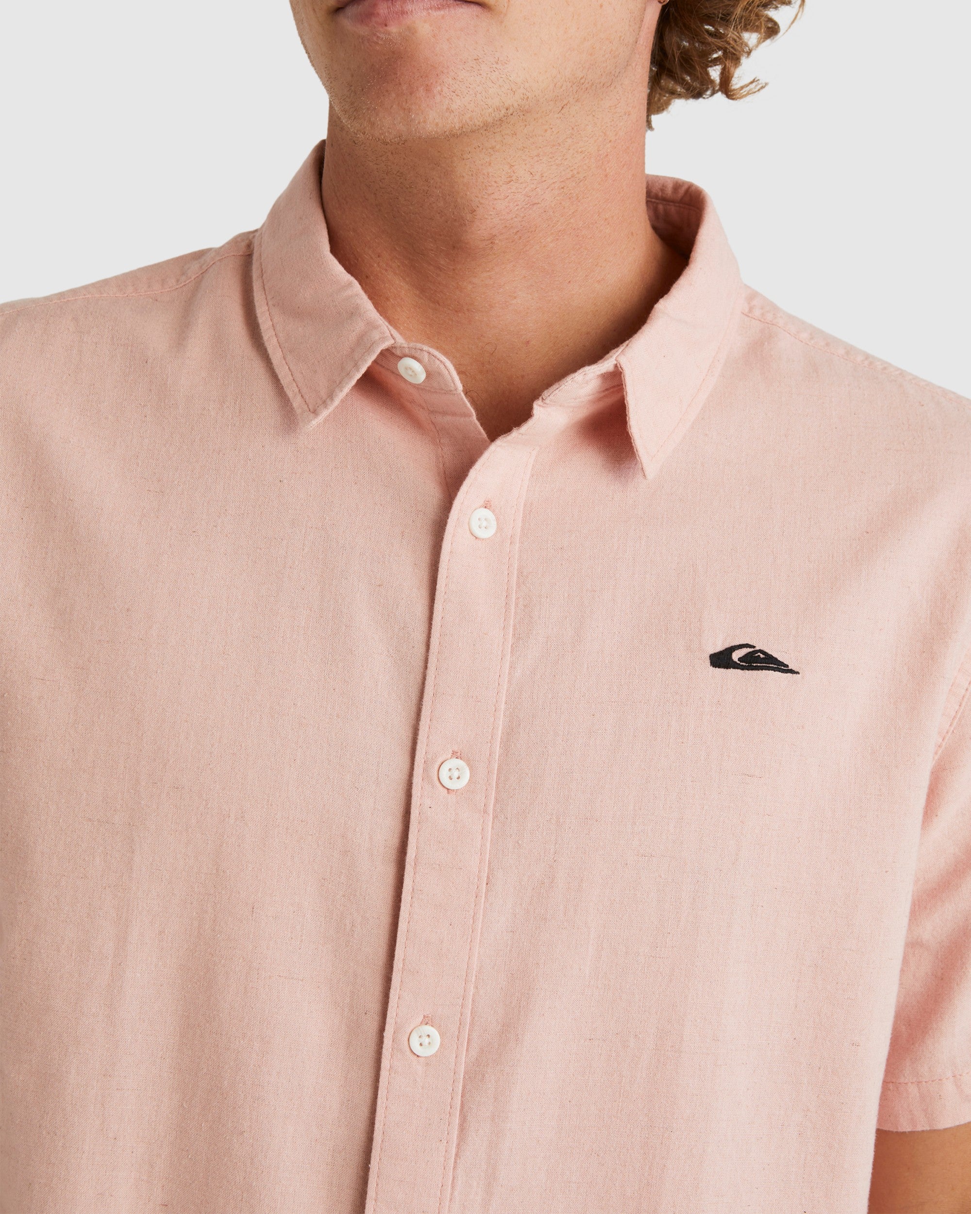 Mens Palm Waves Short Sleeve Shirt