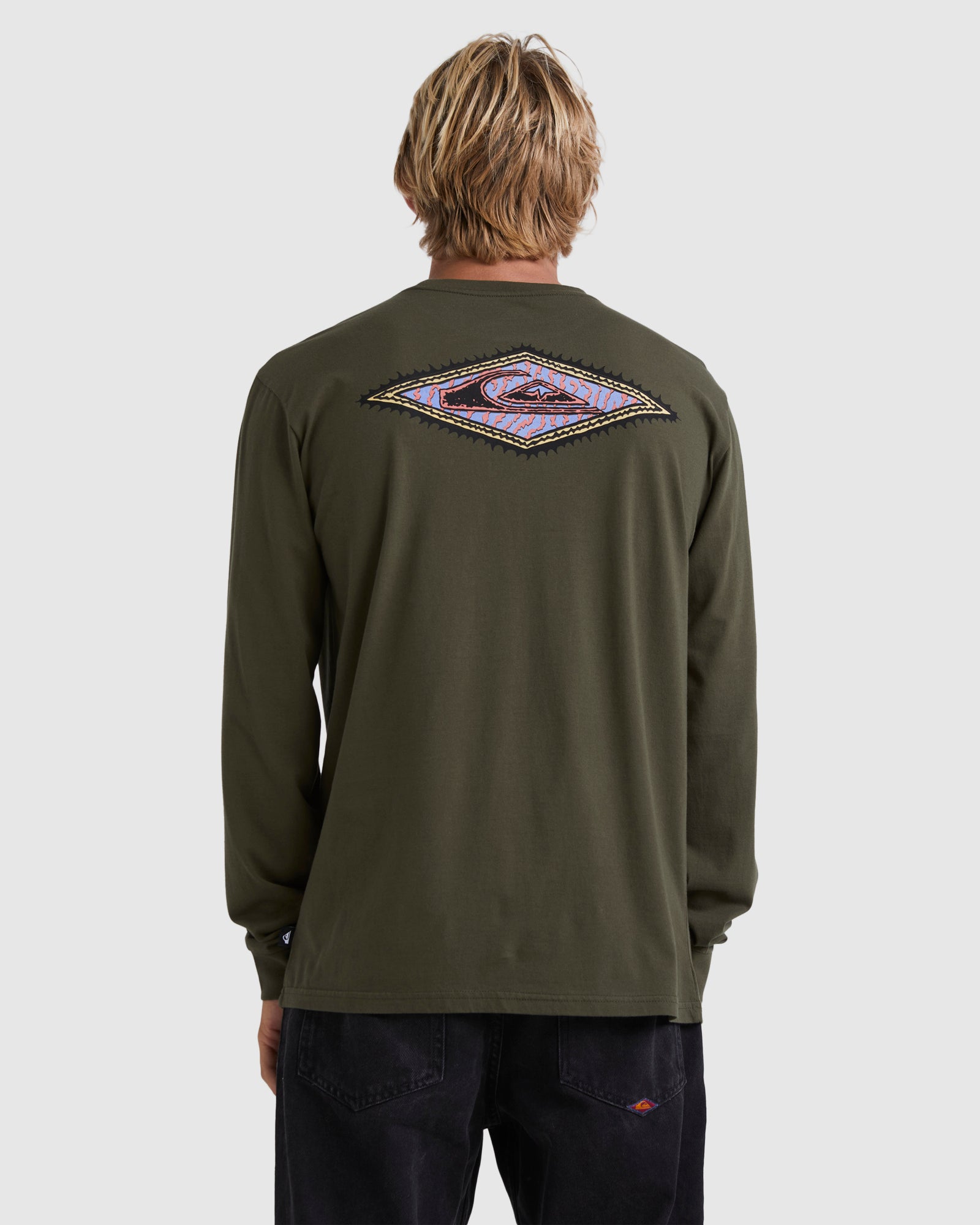 Mens Diamond Long Sleeve T-Shirt