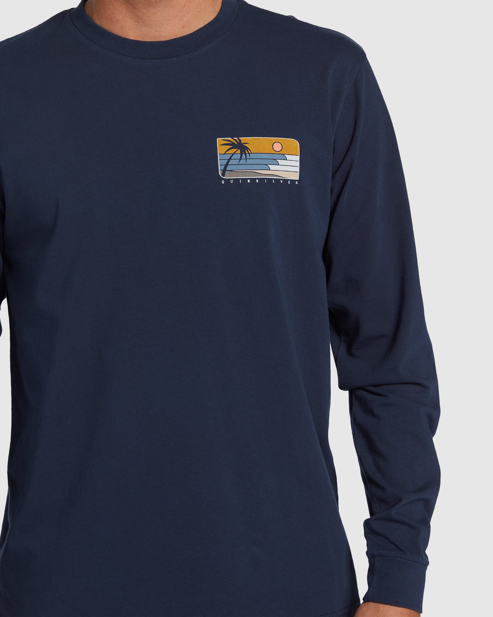 Mens Line Up Long Sleeve T-Shirt