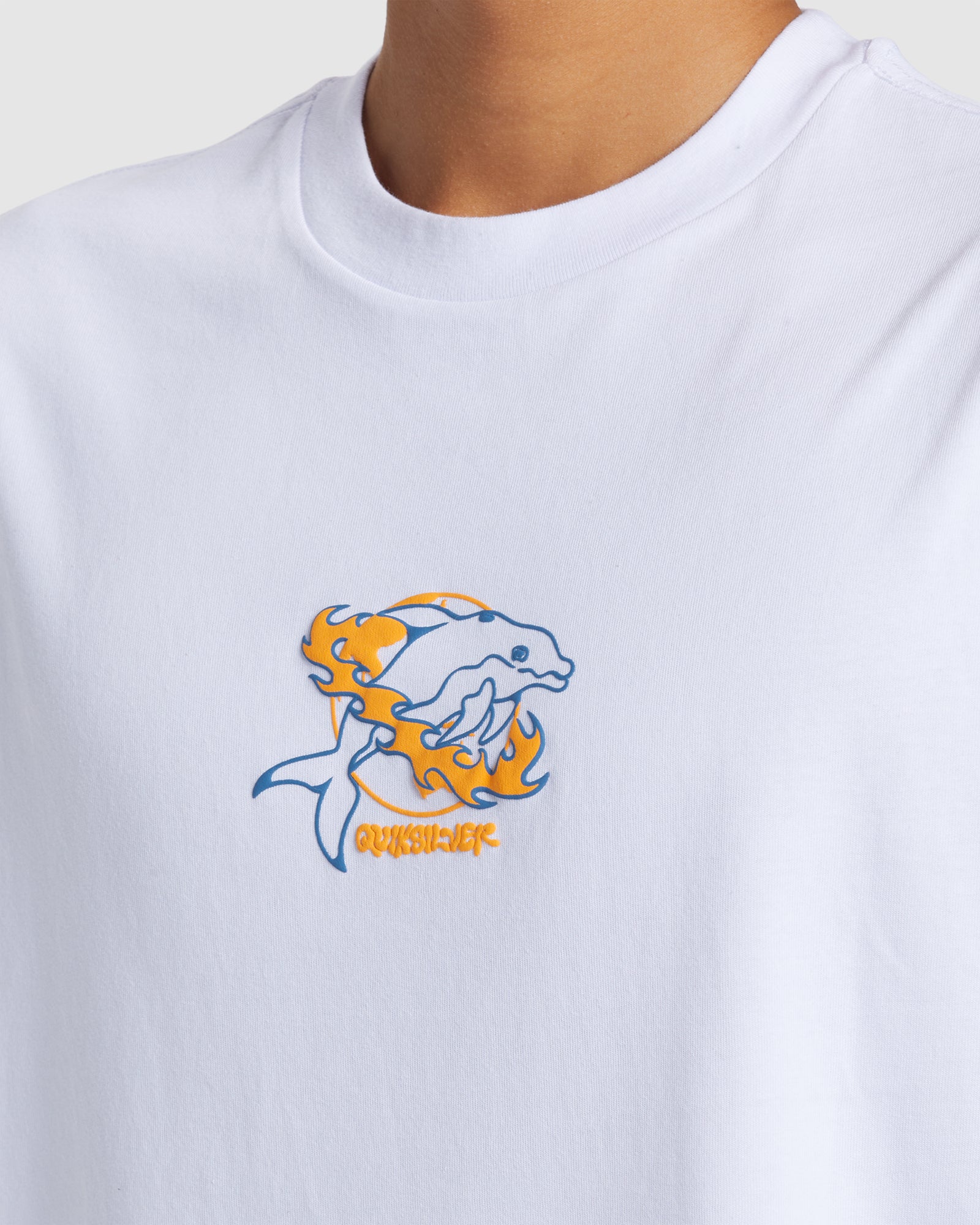 Mens Space Dolphin Short Sleeve T-Shirt