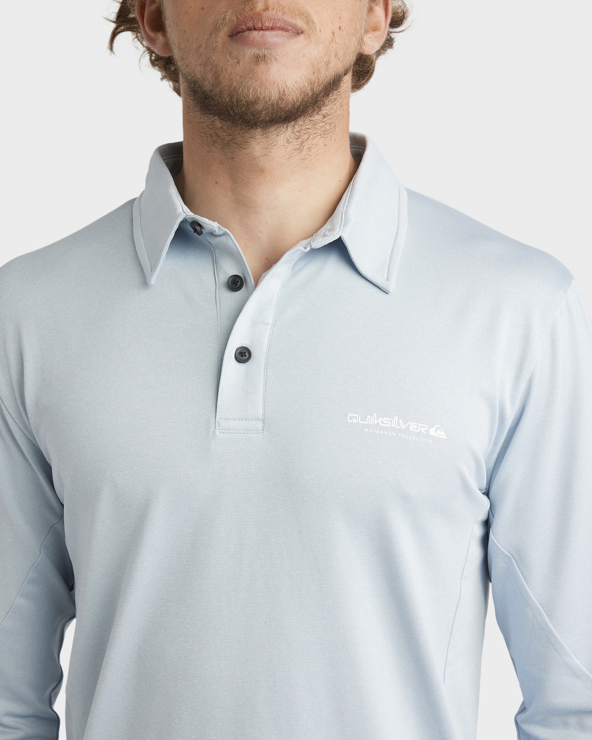 Mens Baitball Polo Long Sleeve Surf Shirt