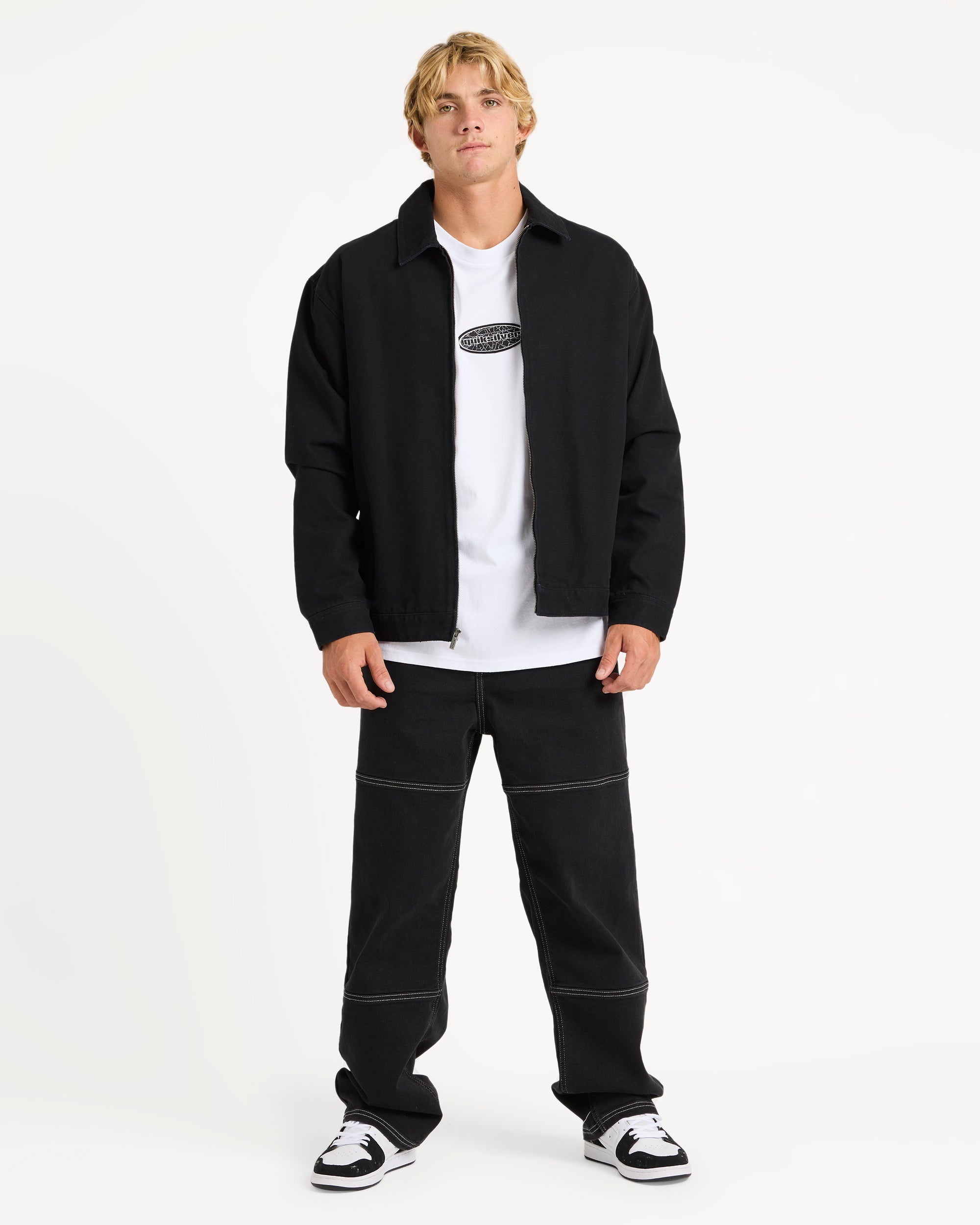Mens DNA Coach Jacket – Black – Quiksilver AU