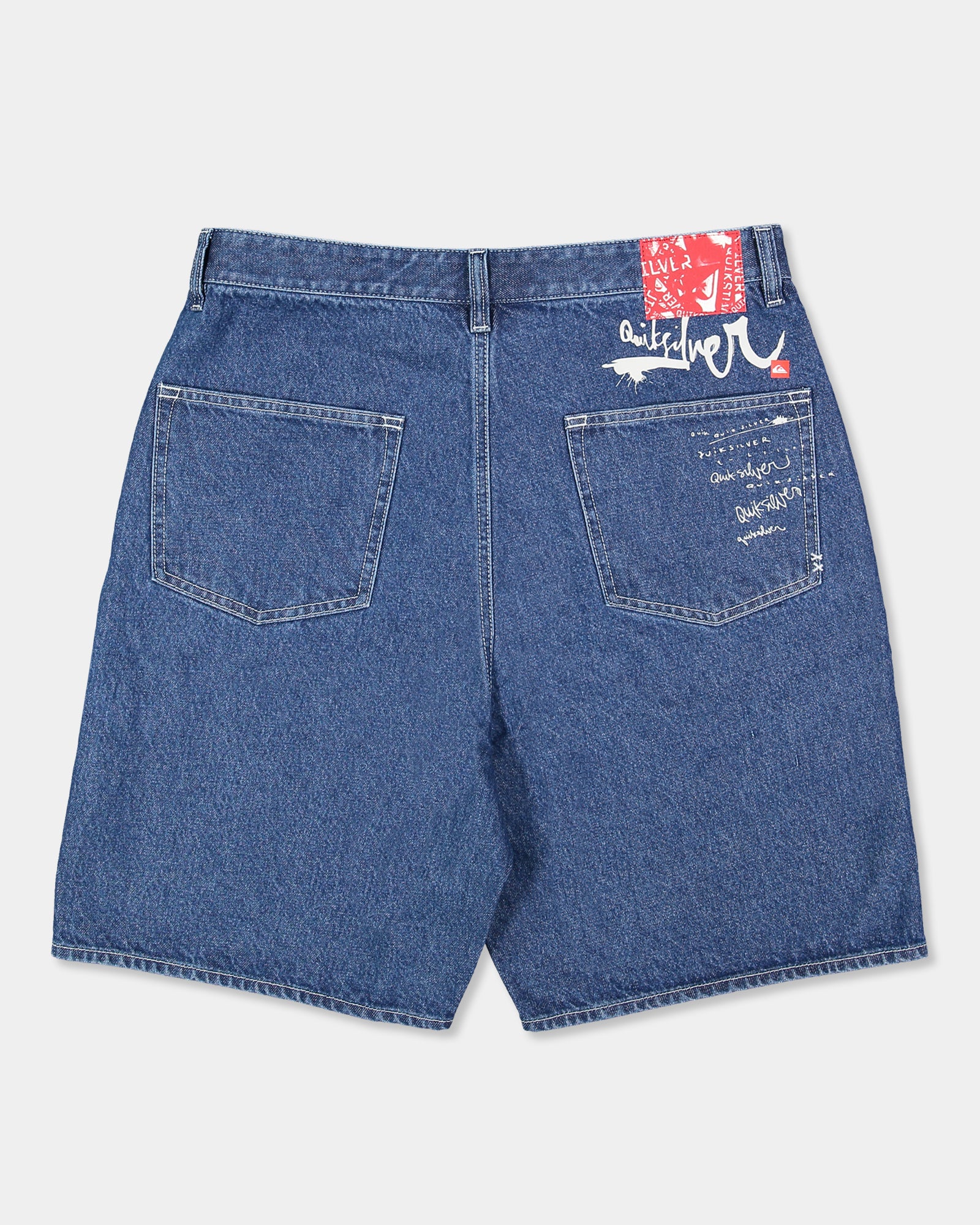 Mens Impaired Baggy Denim Shorts – Denim – Quiksilver AU