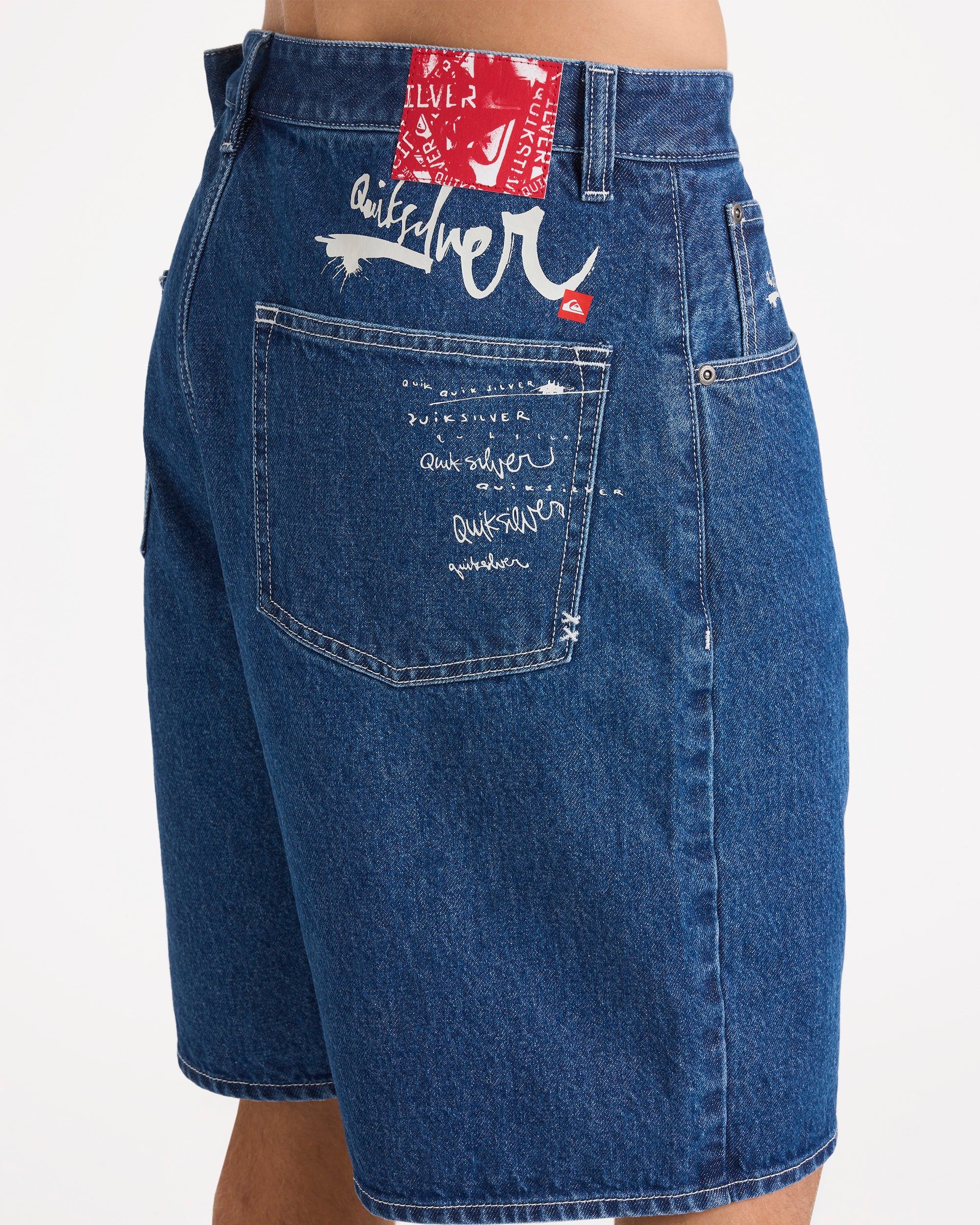 Mens Impaired Baggy Denim Shorts – Quiksilver