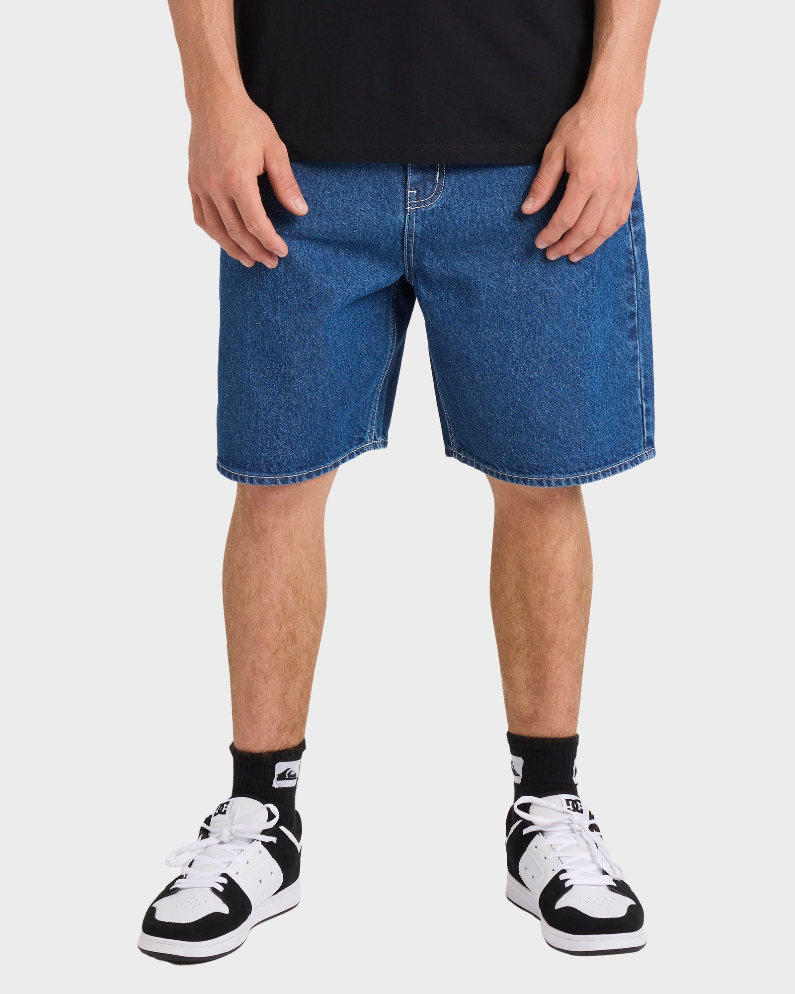Mens Impaired Baggy Denim Shorts – Quiksilver
