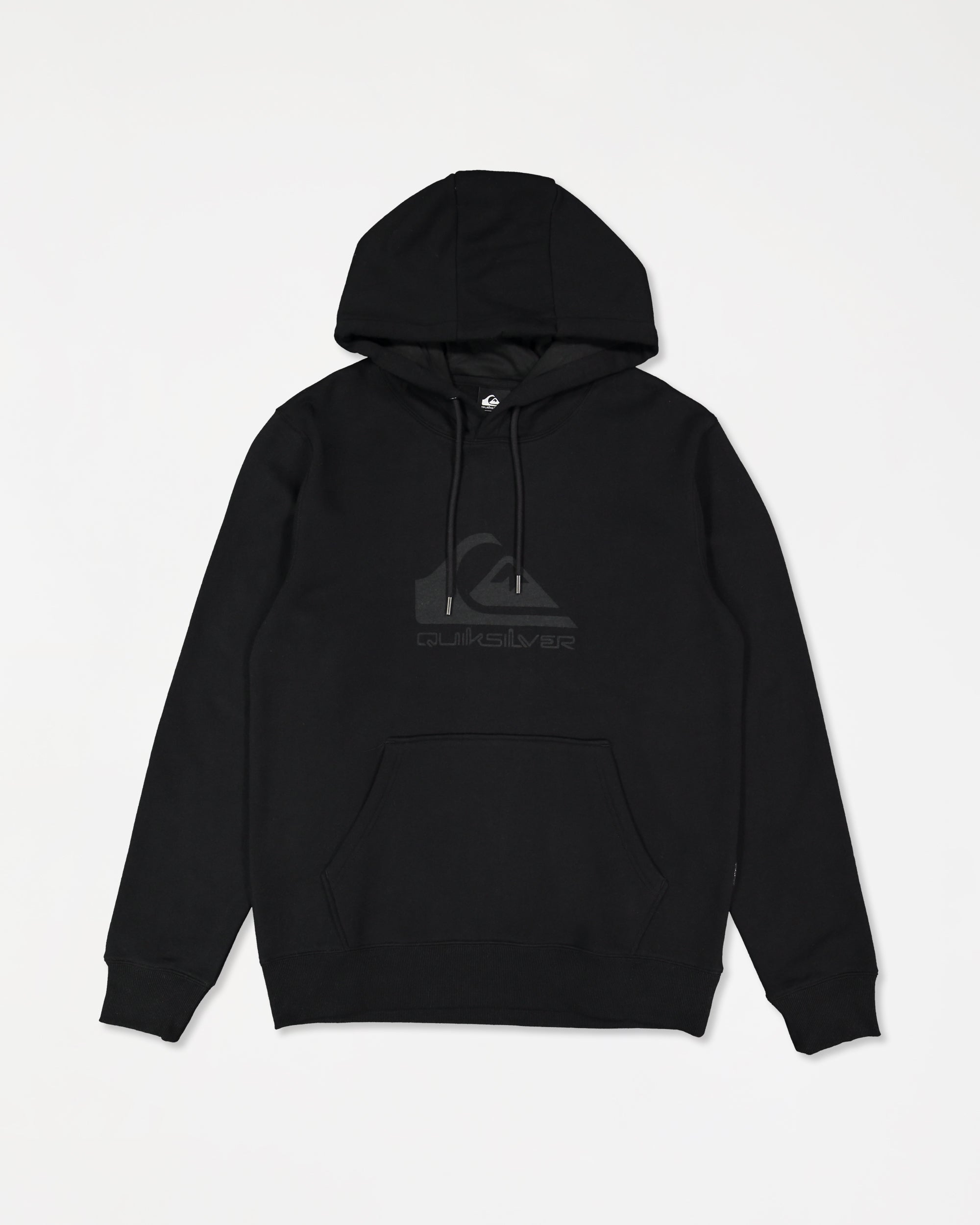 Mens Comp Logo Pullover Hoodie – Black – Quiksilver AU