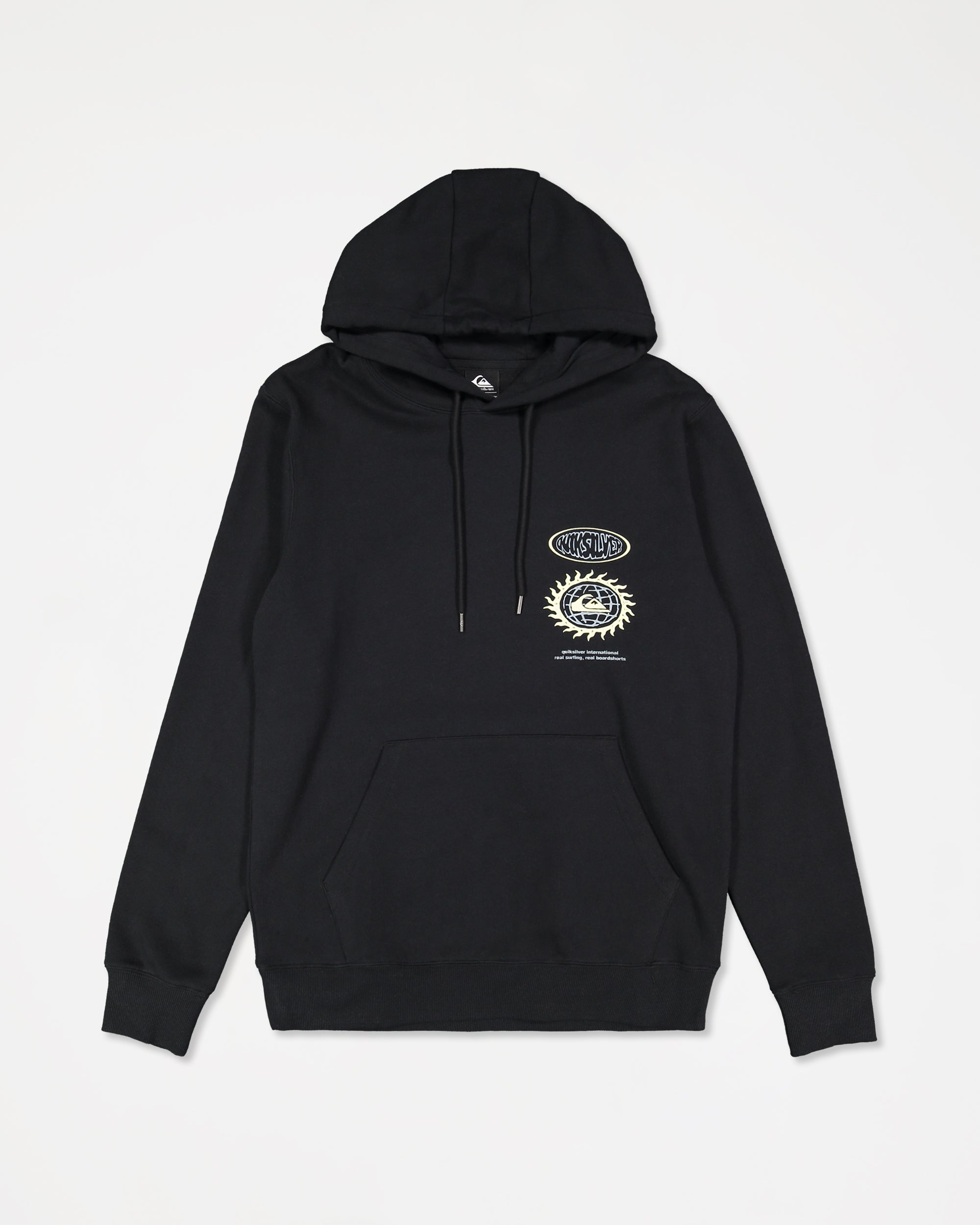 Mens Quik Global Pullover Hoodie – Black – Quiksilver AU