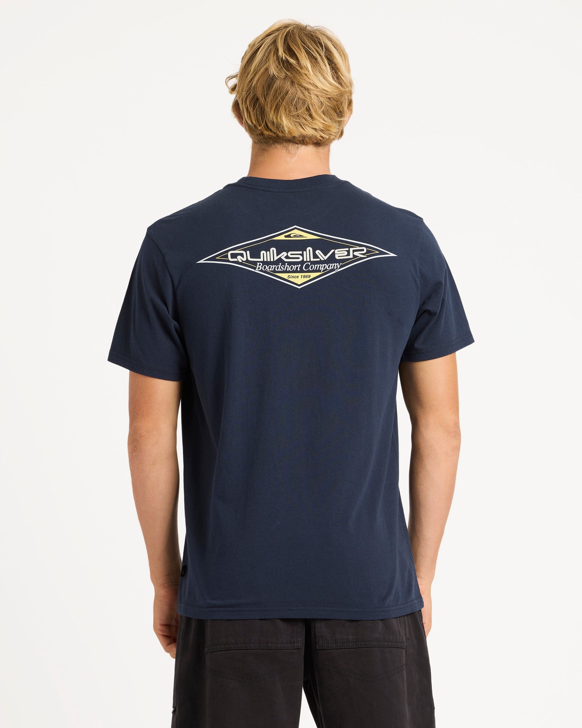 Mens Sunfade T-Shirt – Dark Navy – Quiksilver AU