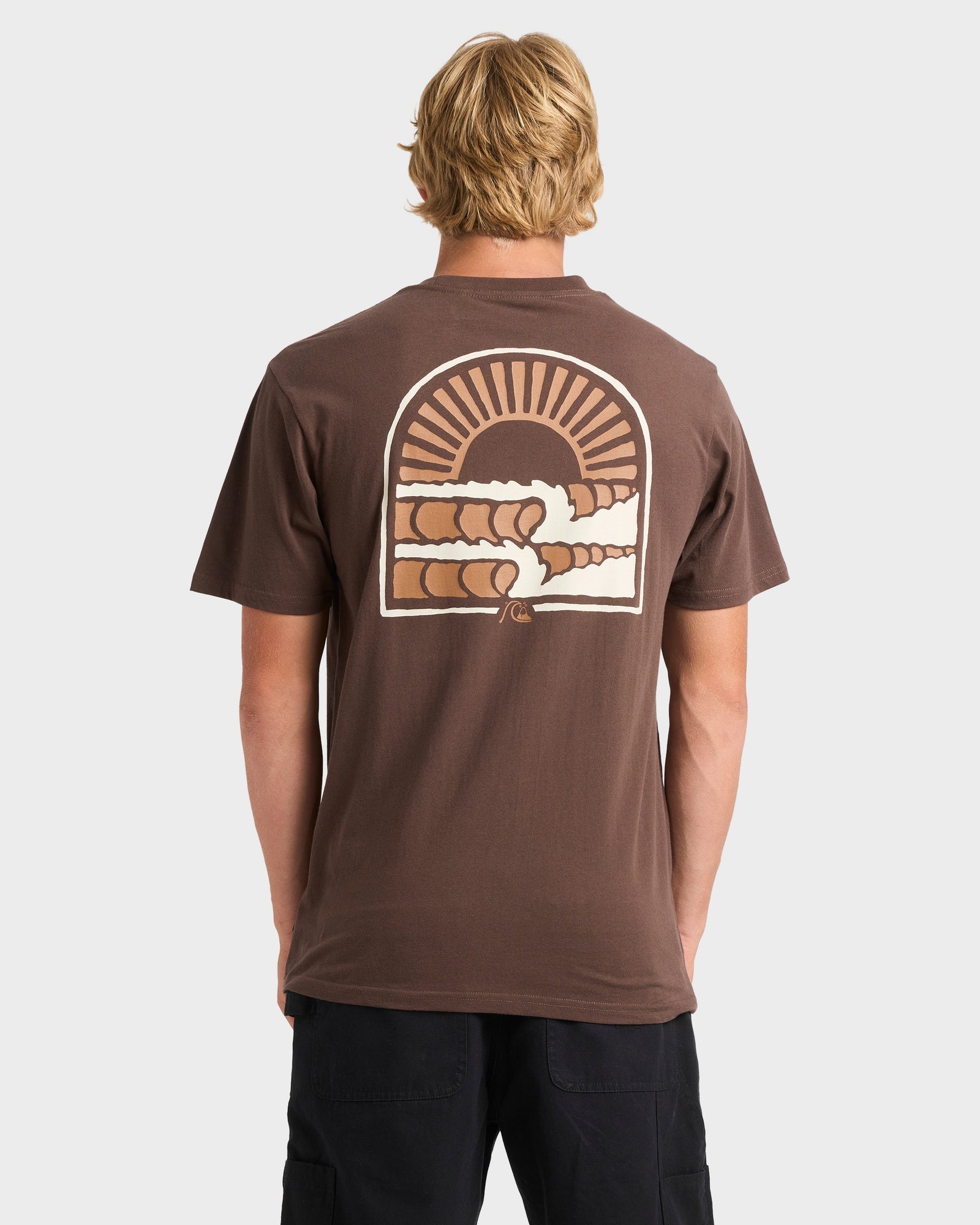 Mens Sunset Arc Wave T-Shirt