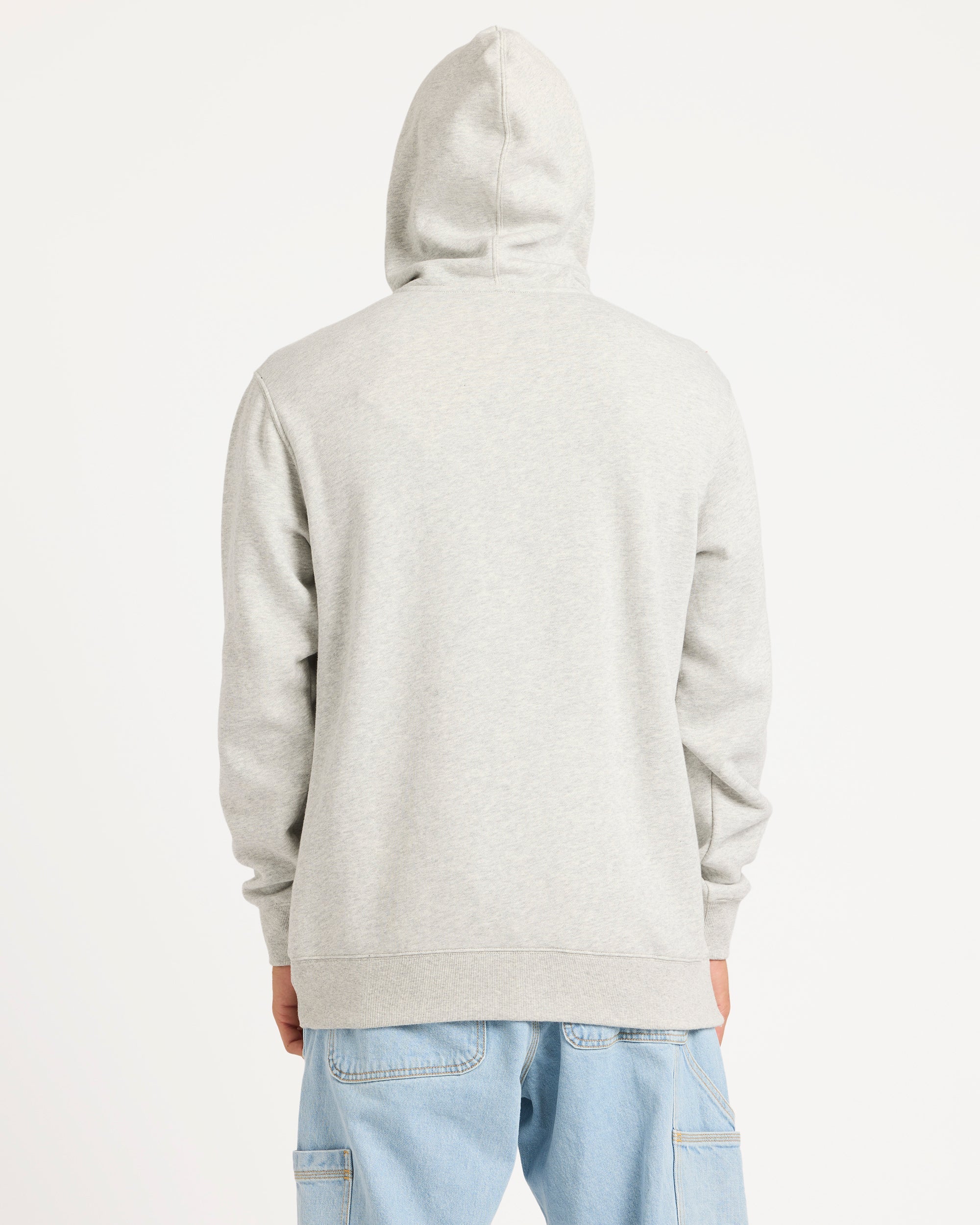 Mens Salt Water Zip Up Hoodie – Light Grey Heather – Quiksilver AU