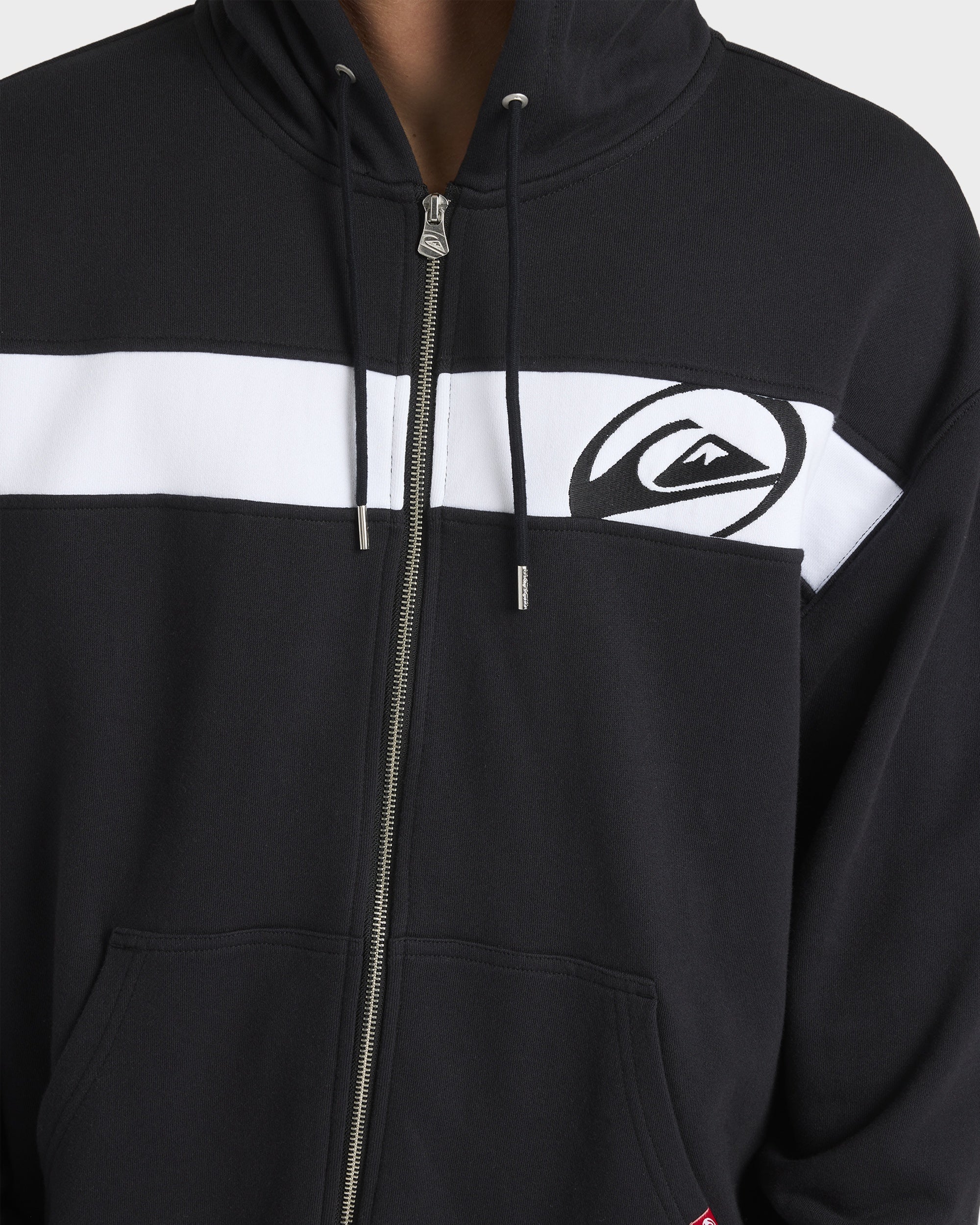 ウェア 70 Mens Tilt Panel Zip Up Hoodie – Black – Quiksilver AU