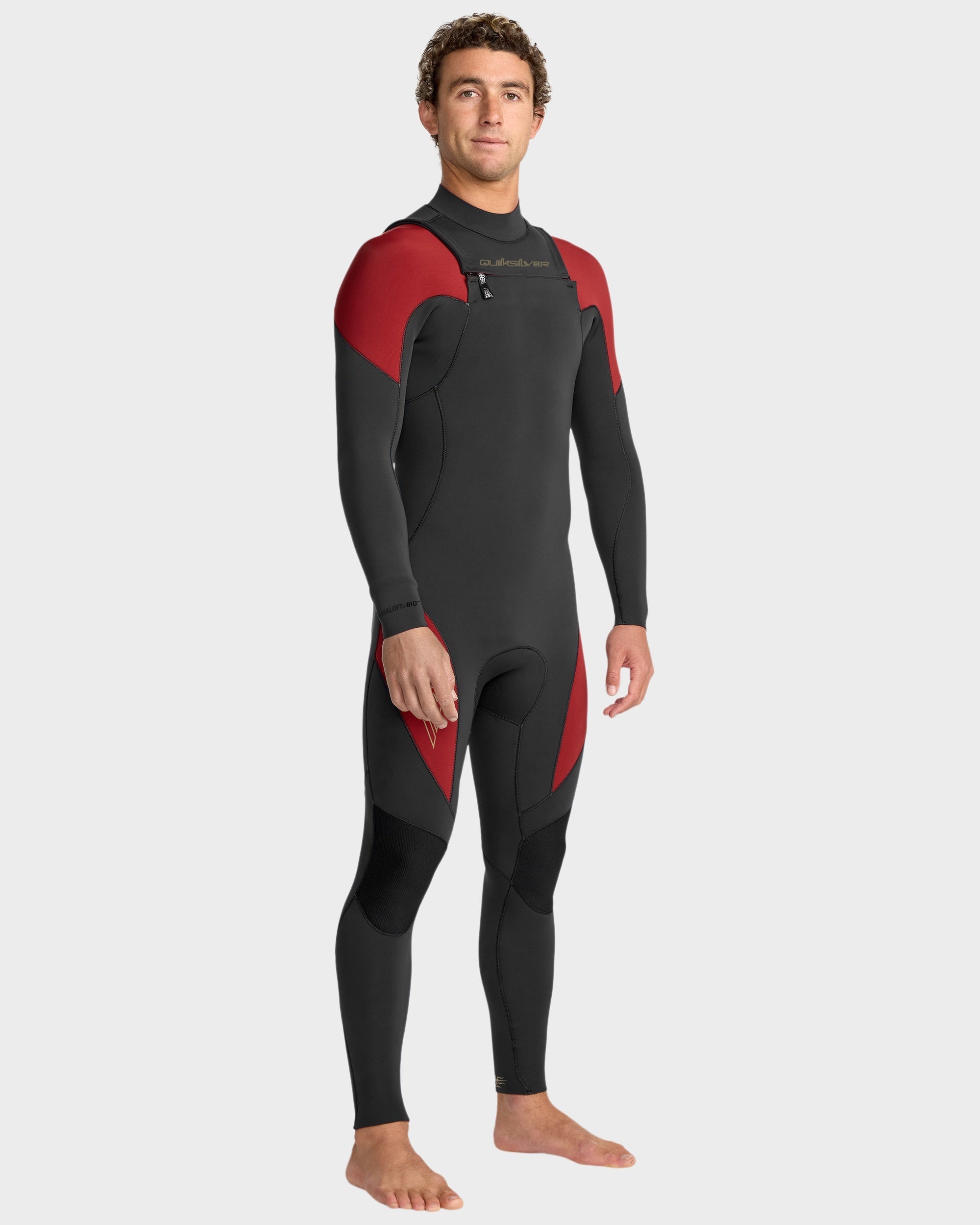Mens 3/2mm Mercury Chest Zip Wetsuit – High Risk Red – Quiksilver AU
