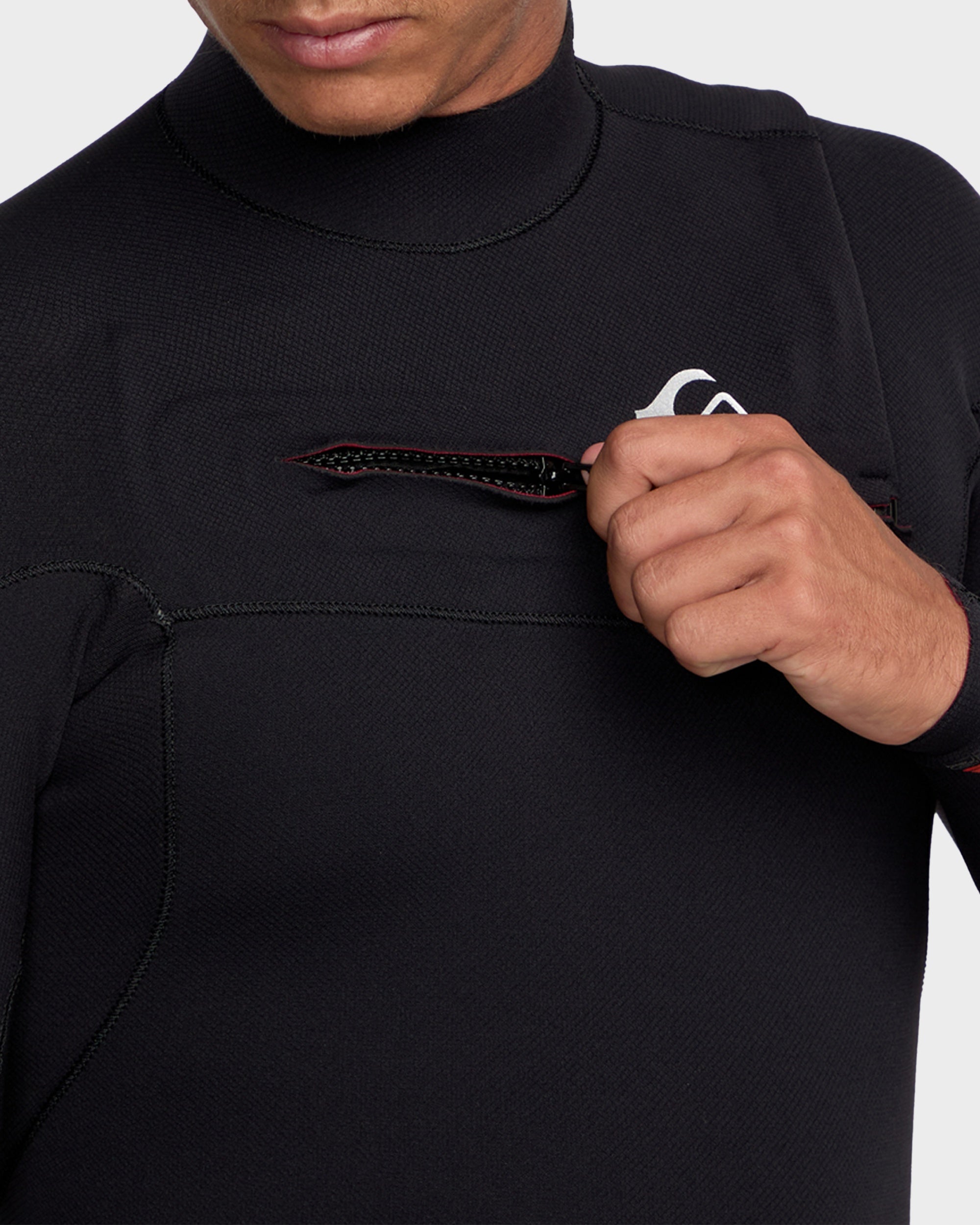 Mens 2/2Mm Highline Chest Zip Springsuit – Black – Quiksilver AU