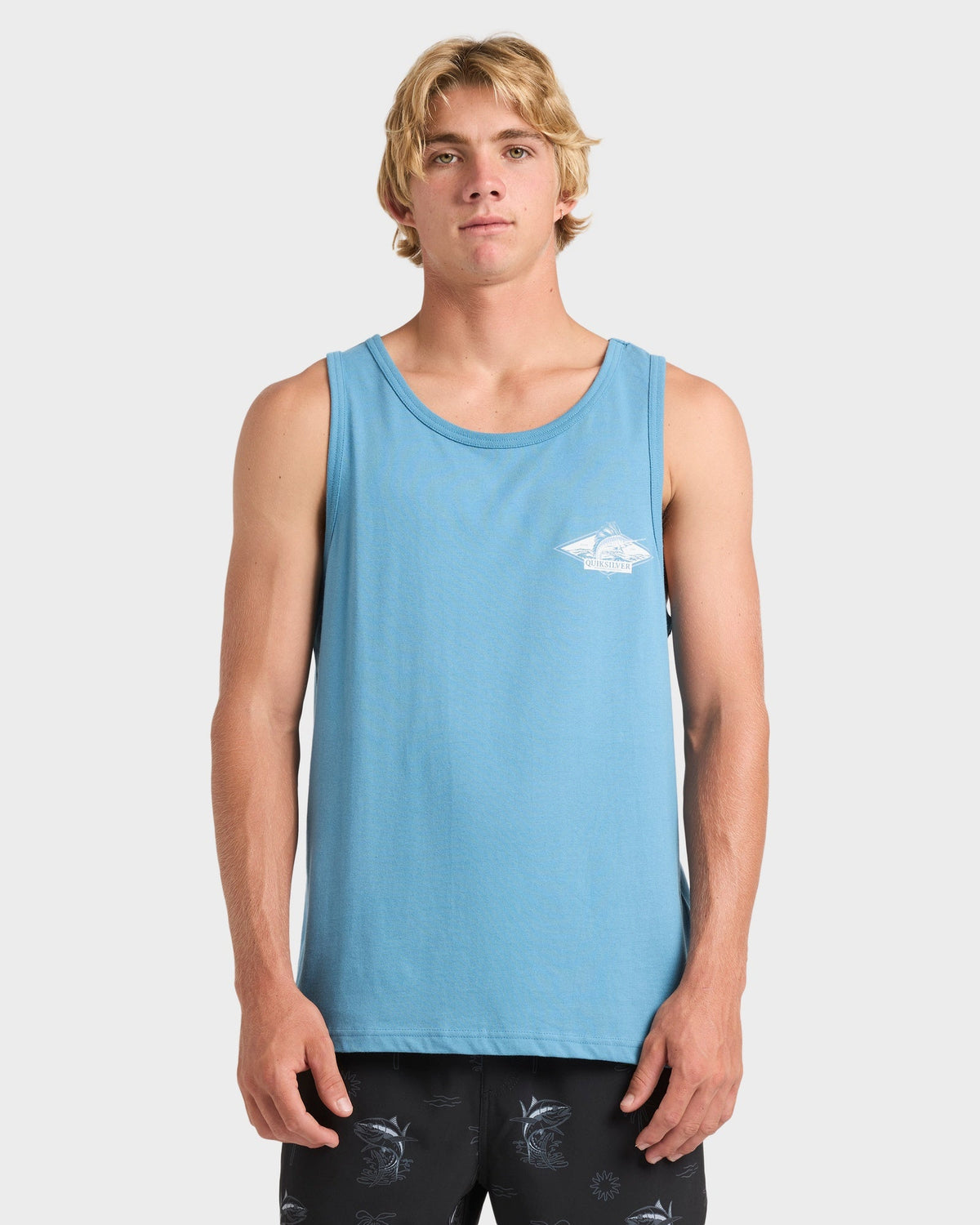 Mens Rough Seas Tank Top – Airforce Blue – Quiksilver AU