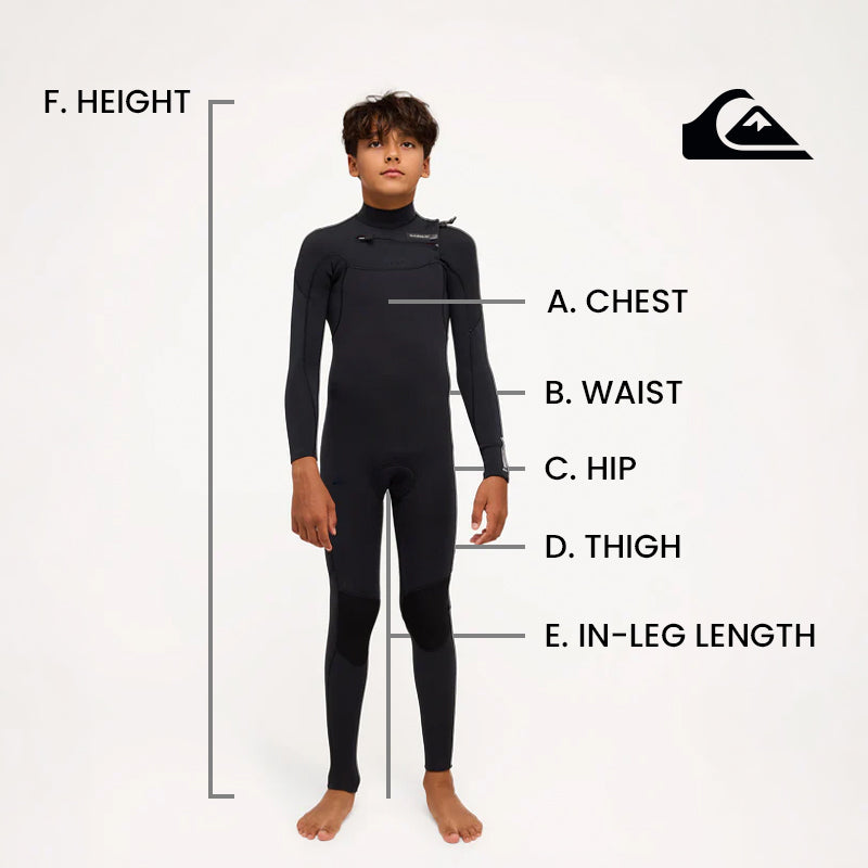 Boys 8-16 3/2mm Prologue GBS Back Zip Wetsuit – Black – Quiksilver AU
