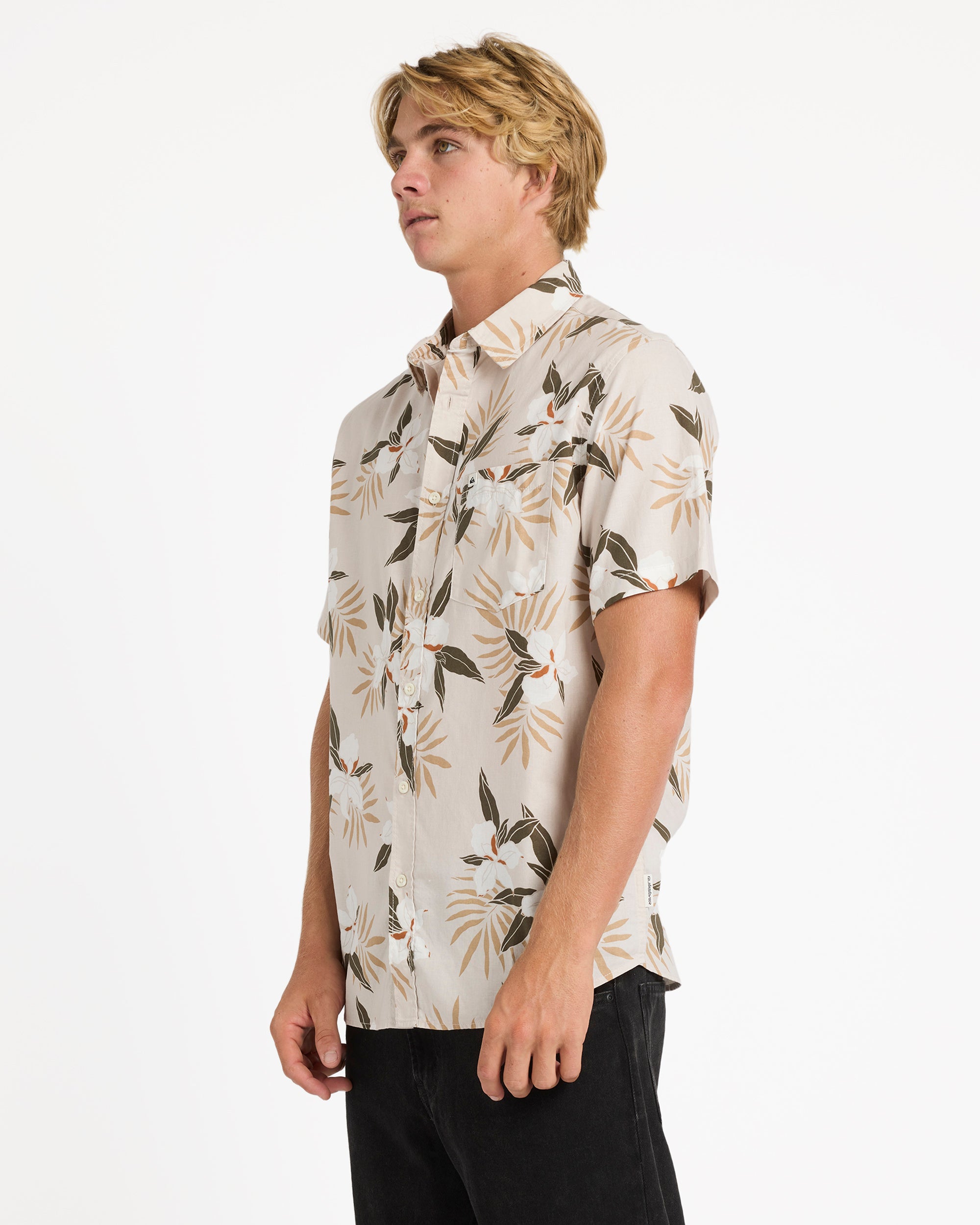 Mens Apero Classic Floral Short Sleeve Shirt