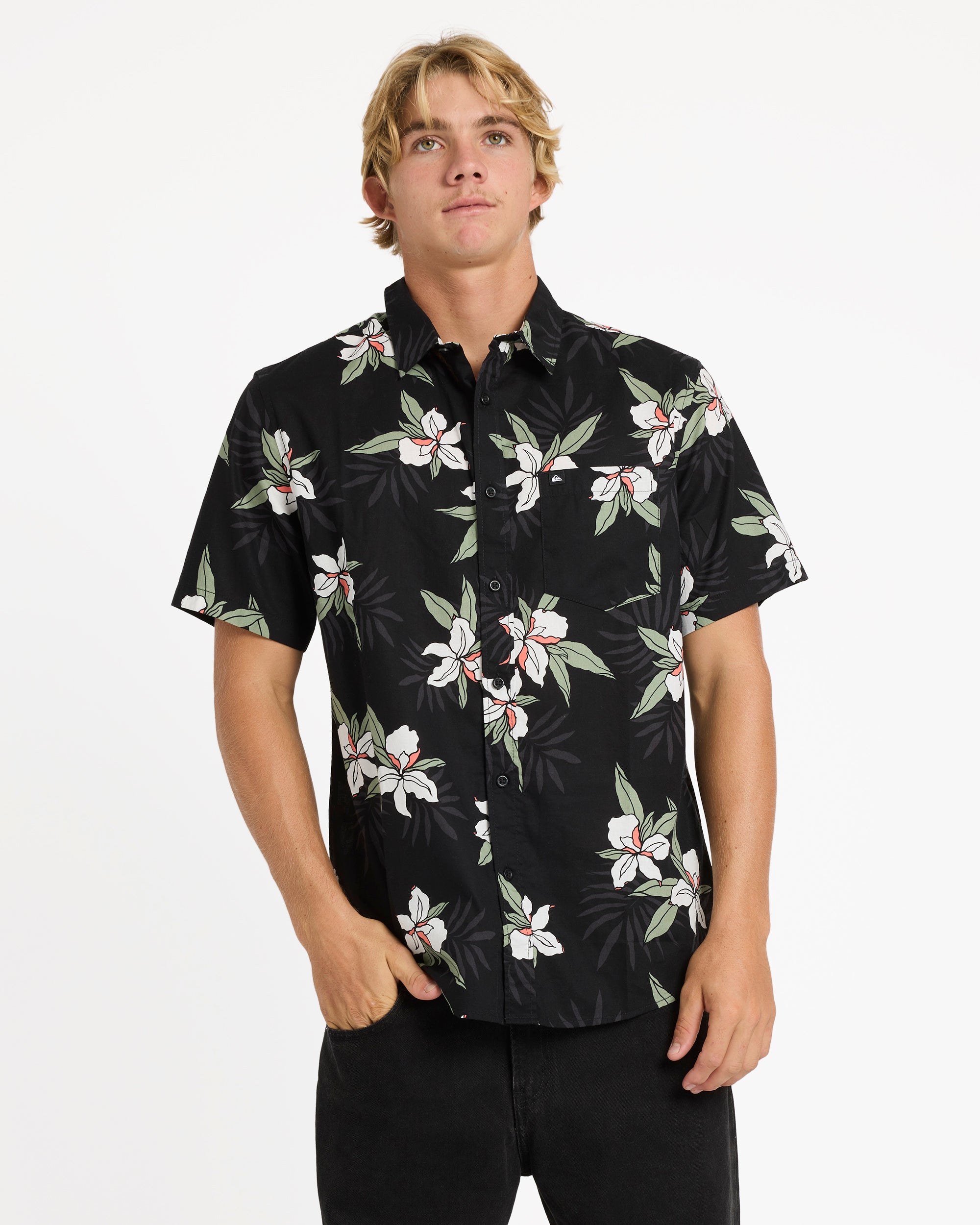Mens Apero Classic Floral Short Sleeve Shirt