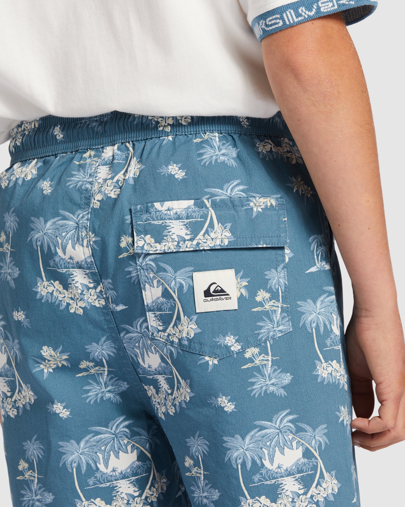 Boys 8-16 Palm Spritz Elasticated Waist Walk Shorts